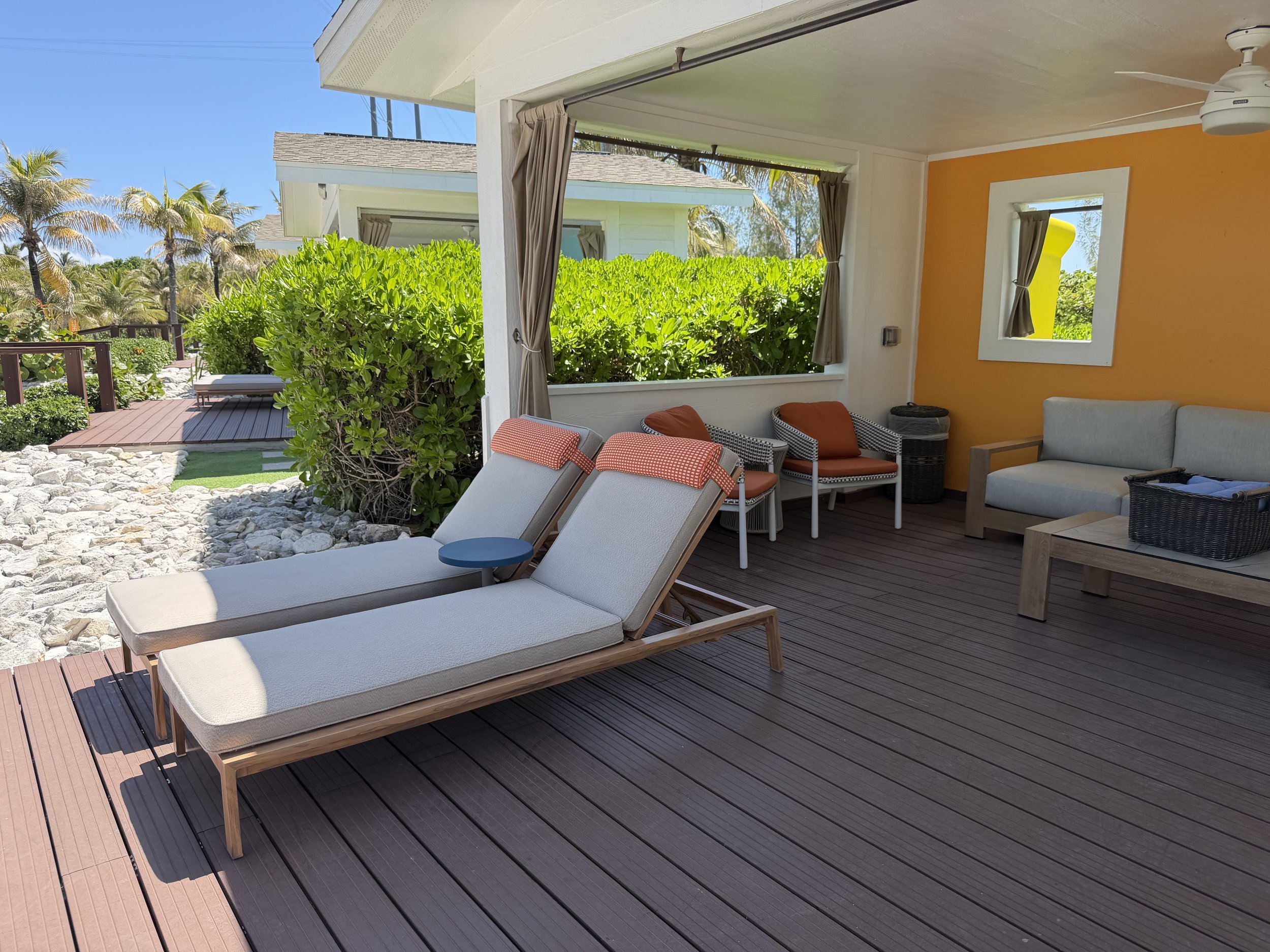 Cabanas on the Cay on Great Stirrup Cay, © Fraser at Sea