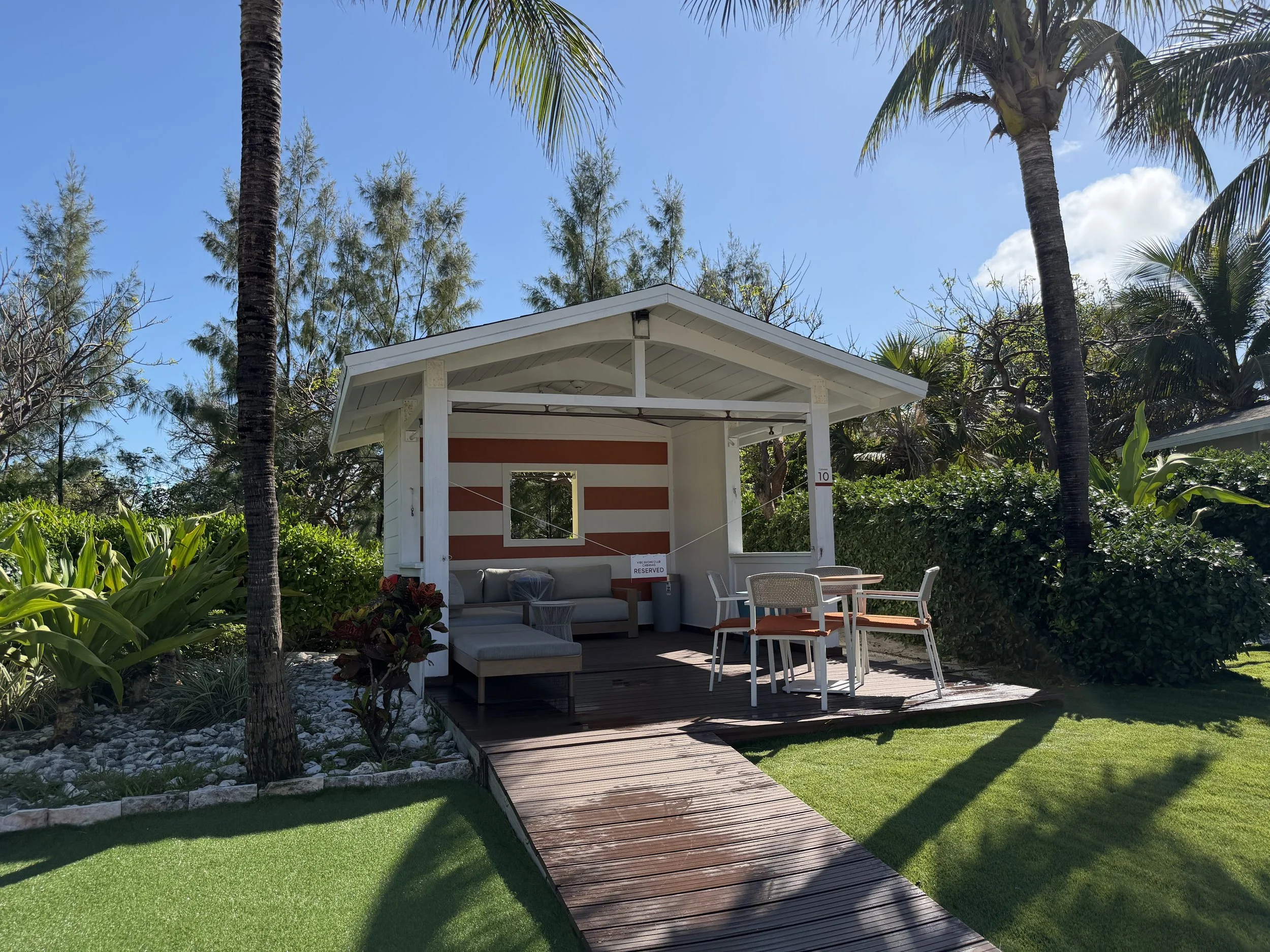 A Cabana within The Vibe Shore Club on Great Stirrup Cay, © Fraser at Sea