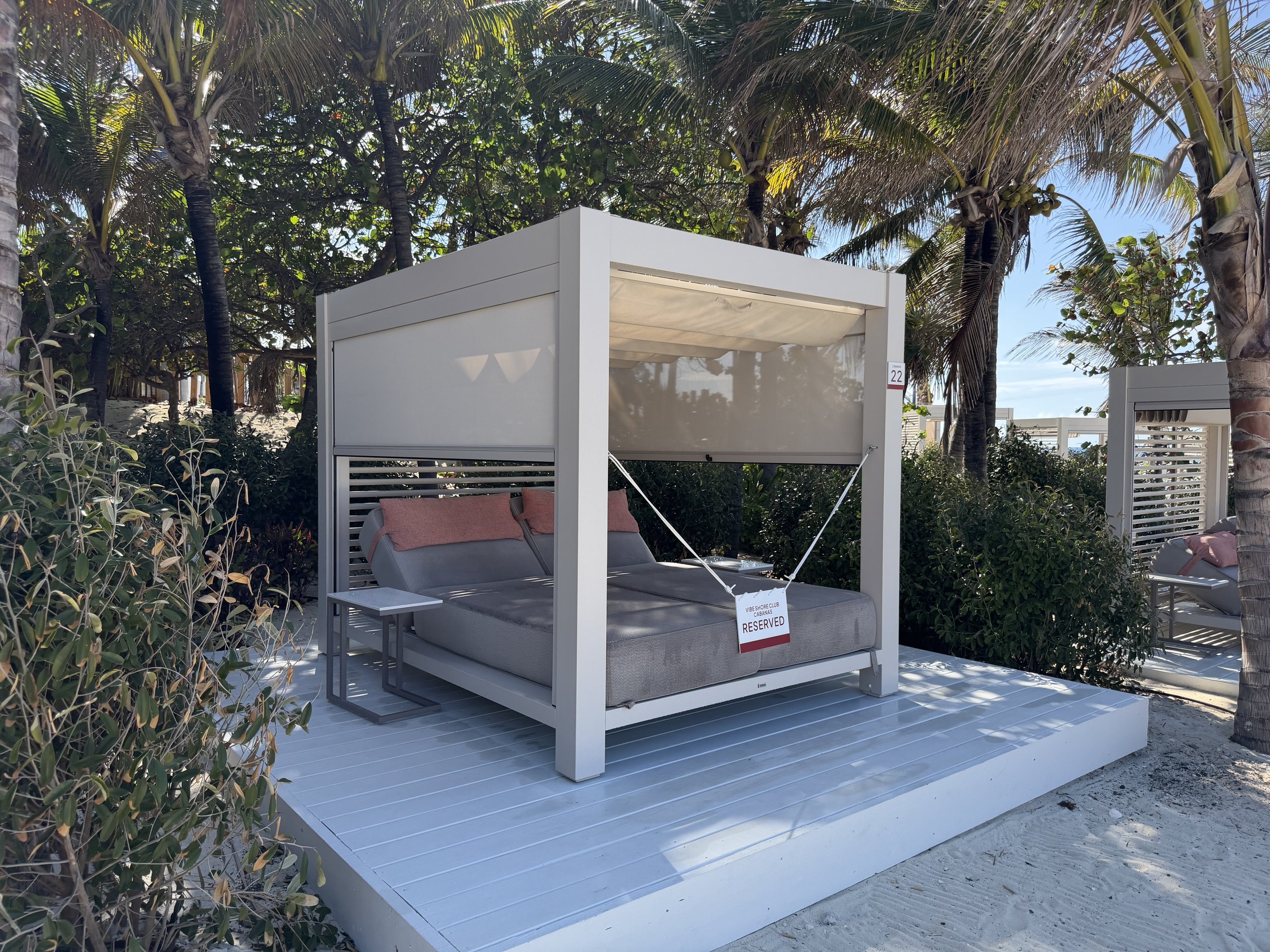 A Cabana within The Vibe Shore Club on Great Stirrup Cay, © Fraser at Sea