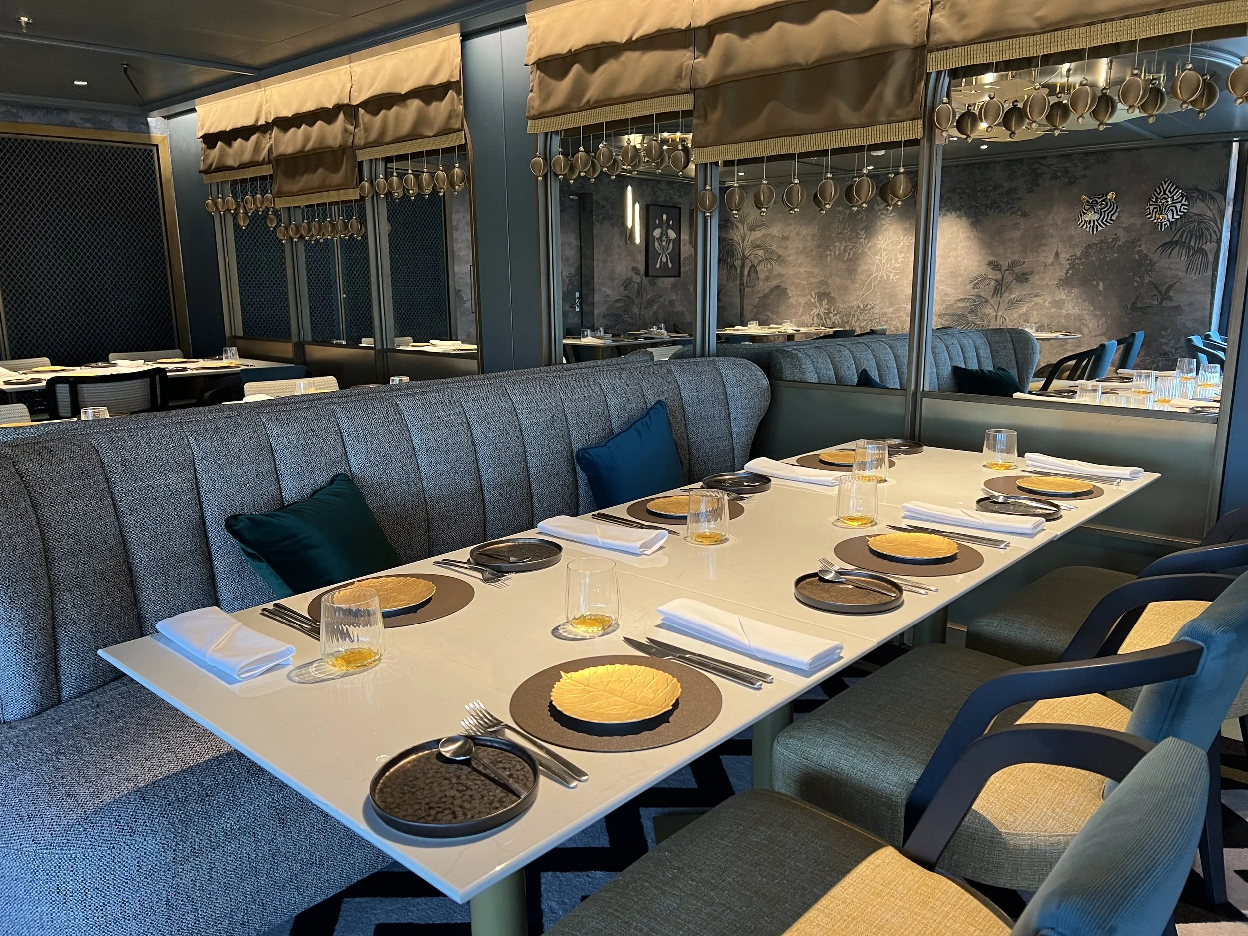 Aranya onboard Cunard's Queen Anne, © Fraser at Sea.