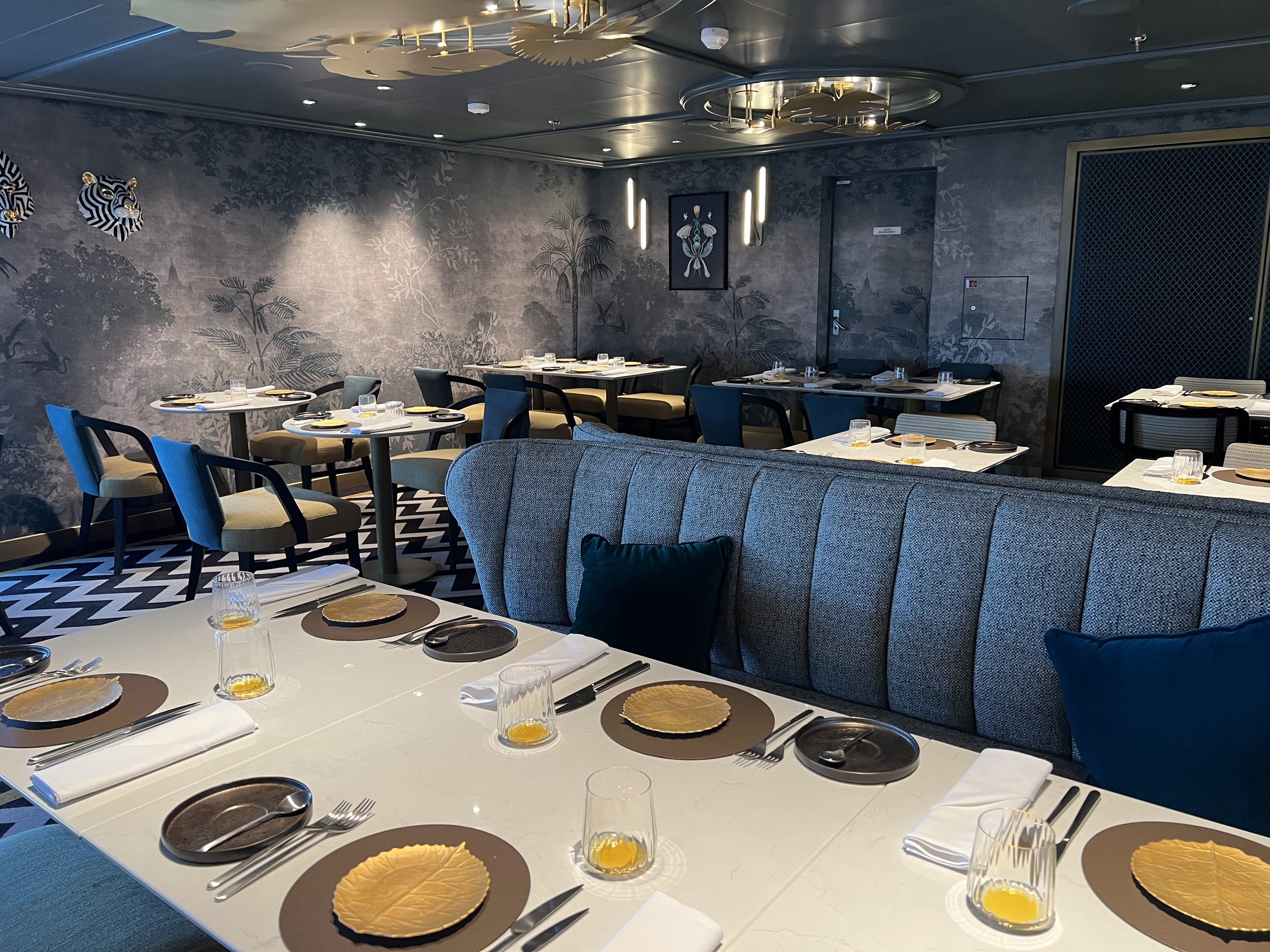 Aranya onboard Cunard's Queen Anne, © Fraser at Sea.