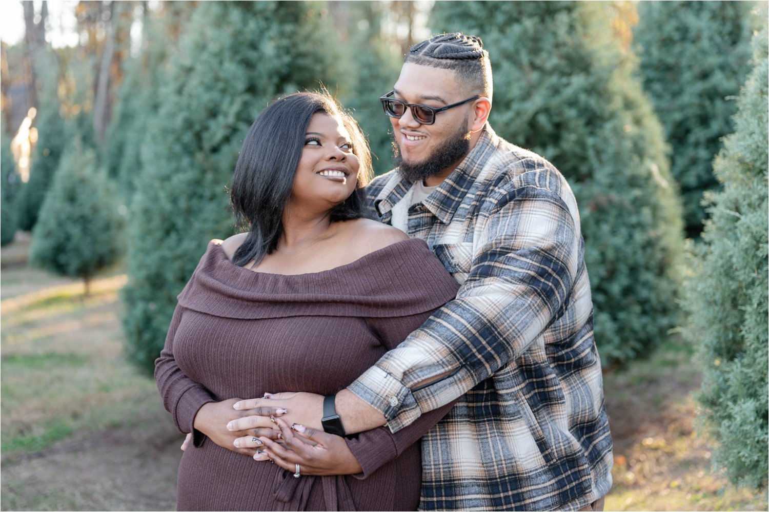 Christmas Tree Farm Holiday Family Photos | Raleigh Family Photographer