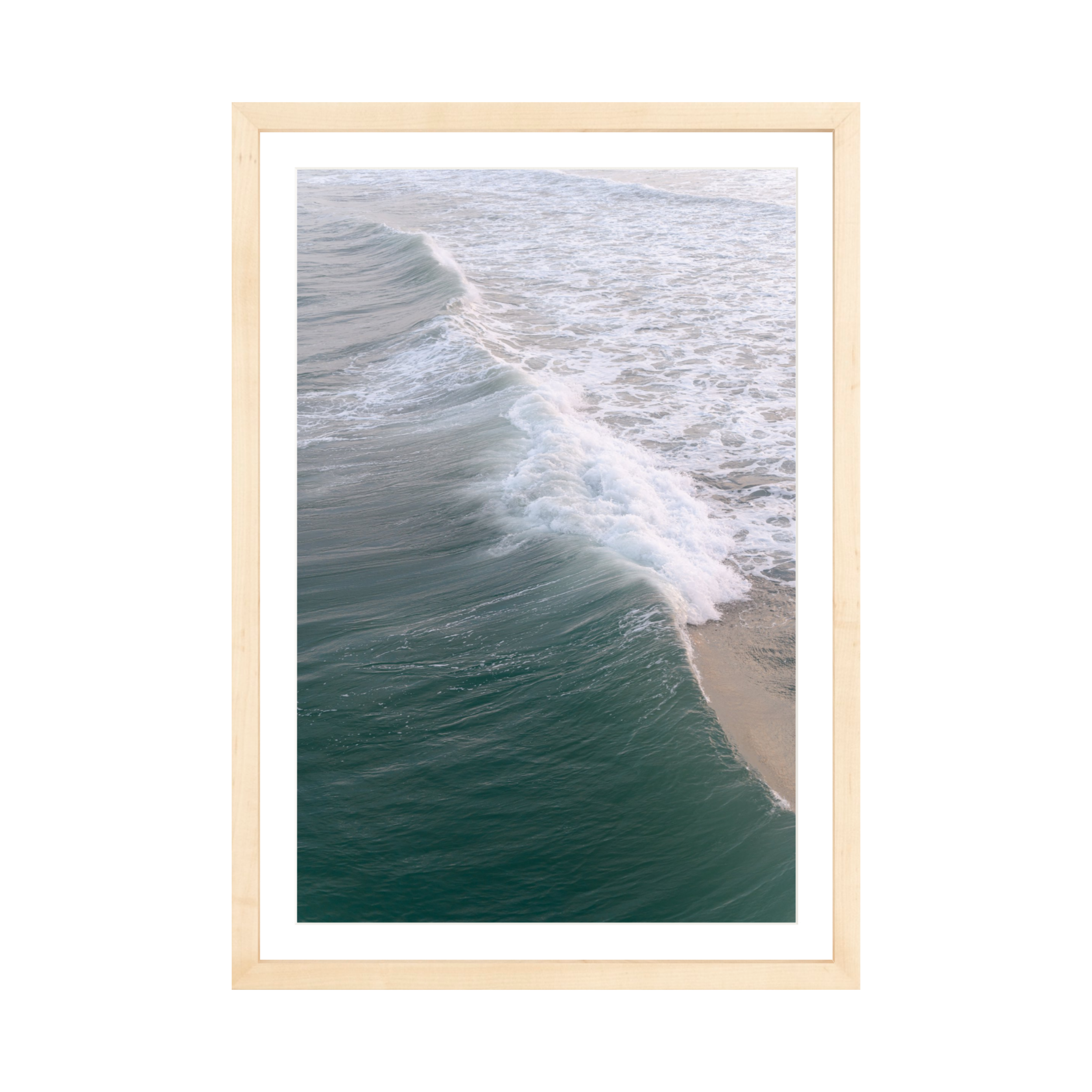 framed coastal photography print