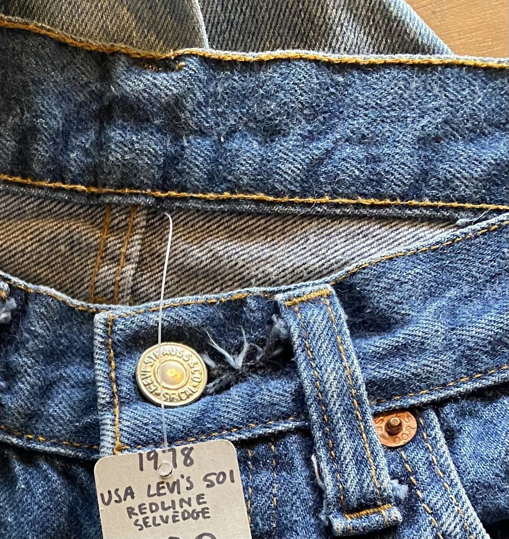 1978 Levi's USA Redline Selvedge 501 Jeans 26x30 — Teleport
