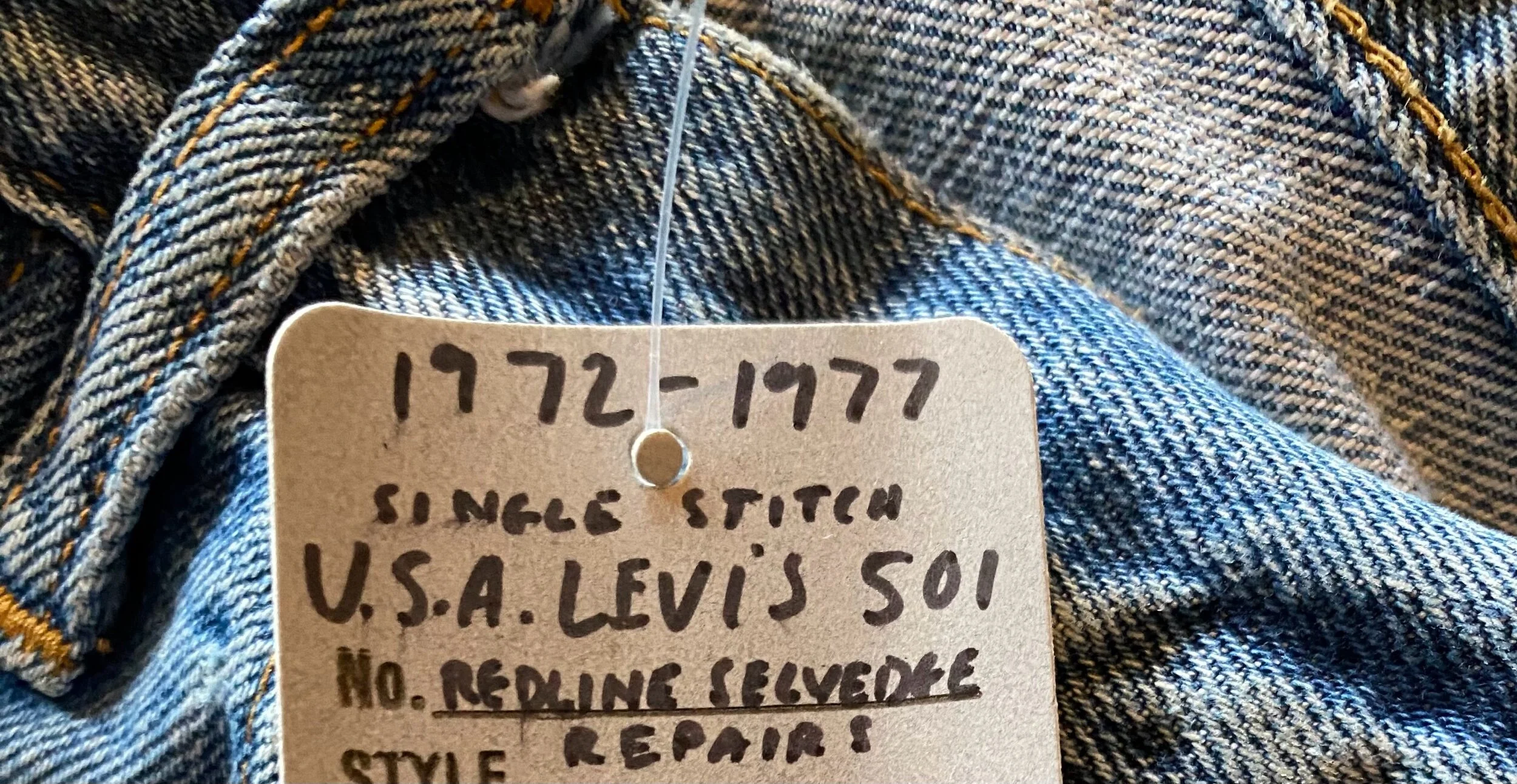 1972-1977 Levi's USA Single Stitch Selvedge Redlines 31x29.5