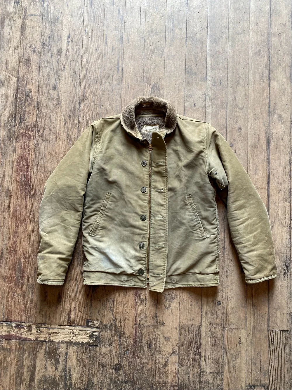 Renjiro様1940s N1 deck 1940s USN N1 Deck Jacket Military WW2 Navy — Teleport Vintage + Co