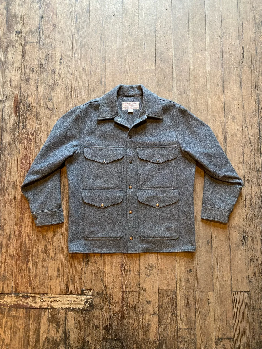 FILSON Wool Cruiser S グレー　ウールクルーザー Vintage Filson Grey Wool Cruiser Mackinaw Jacket — Teleport