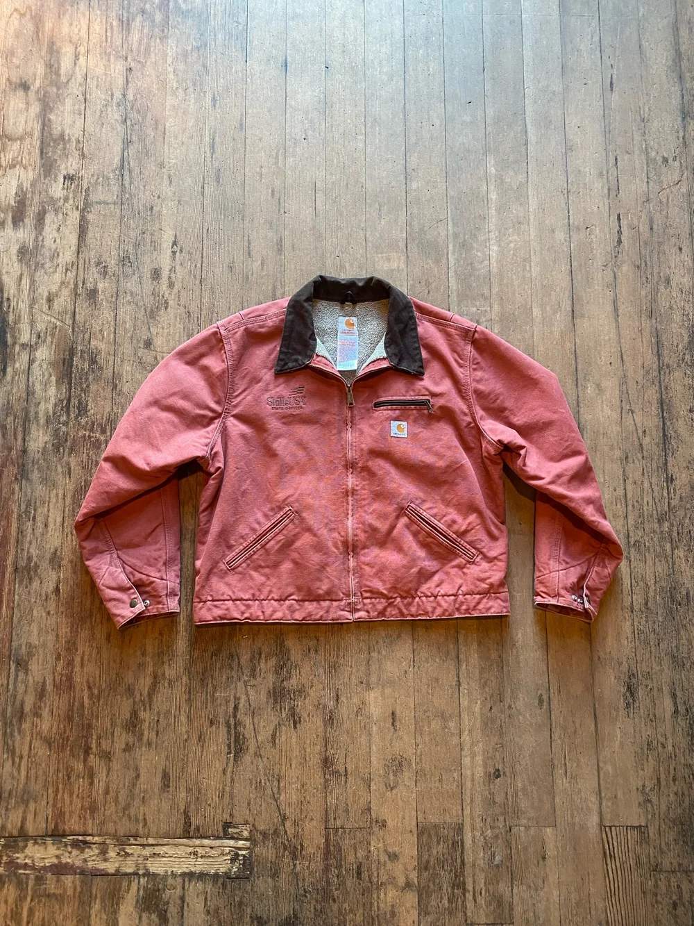 Vintage Carhartt VSR J97 Pink Rose Detroit Jacket — Teleport