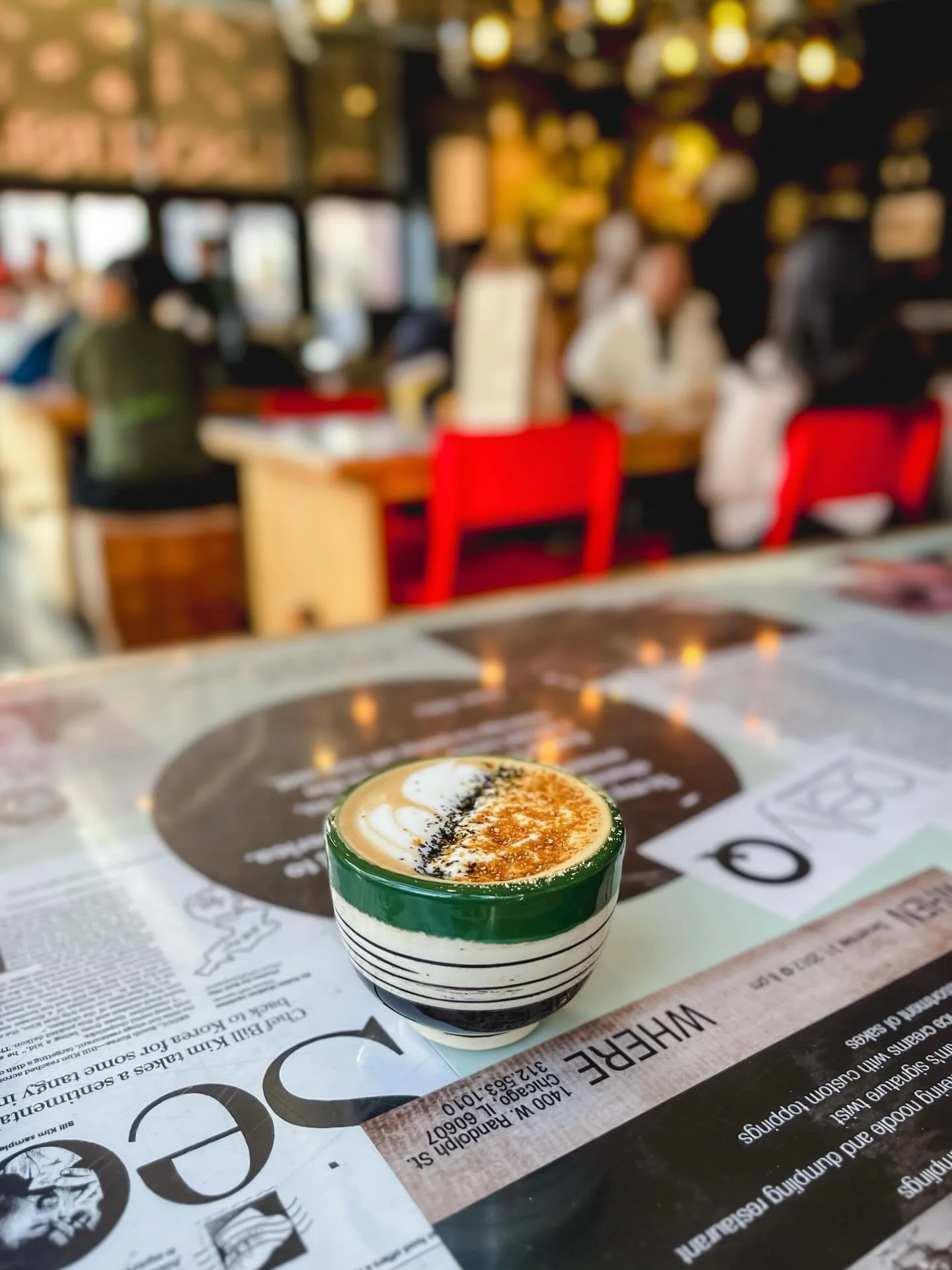 📍 discourse coffee, wicker park
looking for a wild coffee experience? 🌀 head to the @discourse.coffee pop-up in @urbanbellychicago and order the tasting tour &mdash; you&rsquo;ll try unique flavors like smoked + oaked orange vanilla syrup, matcha t