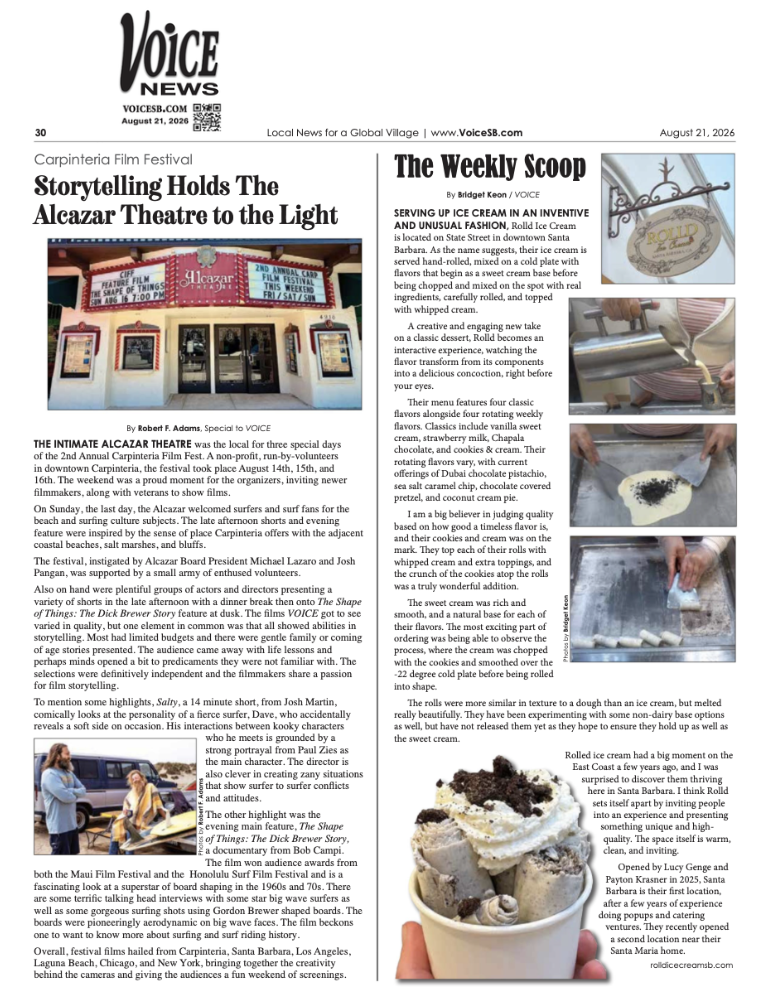 Voice Magazine Write Up- Carp Film Fest
