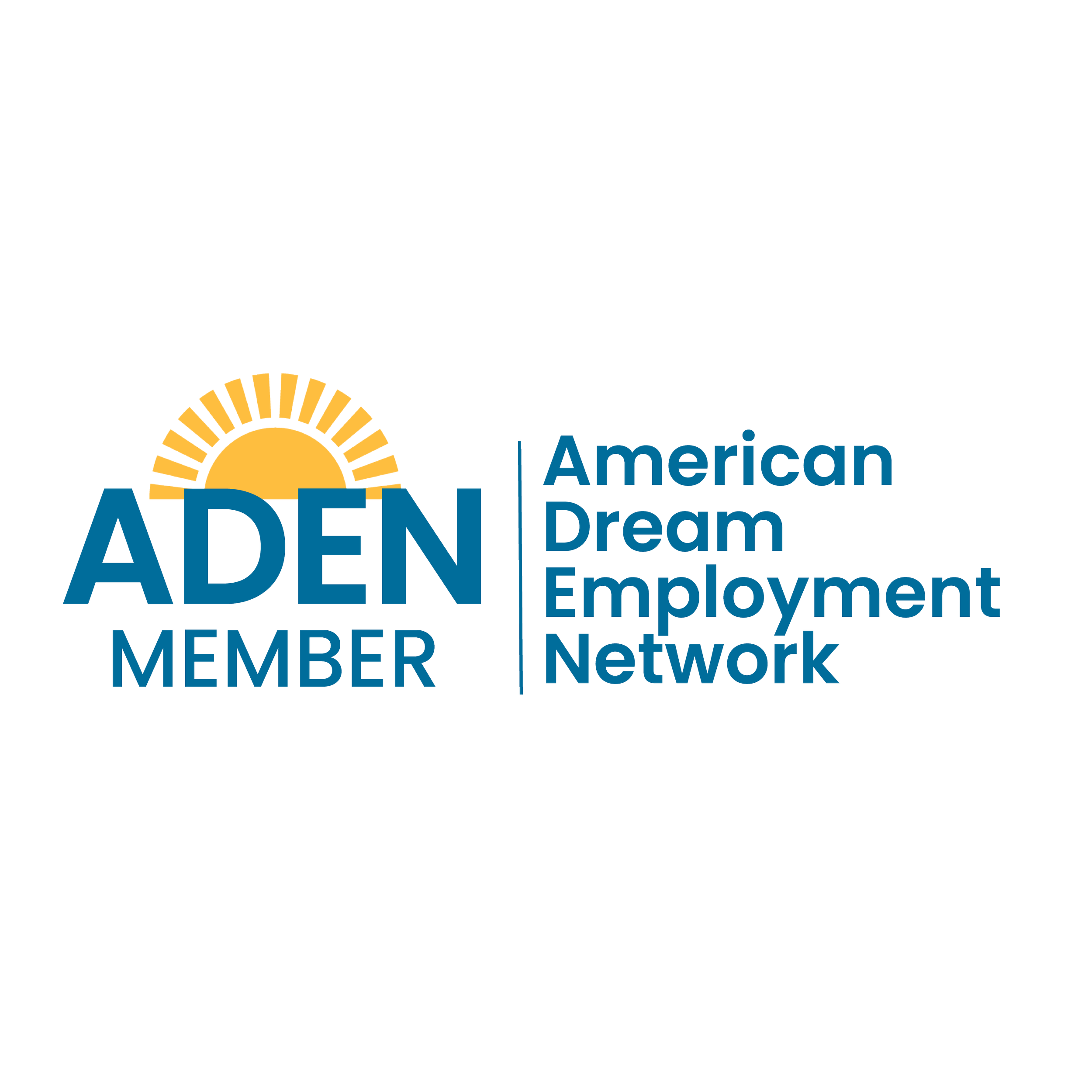 American Dream Employment Network (ADEN) member logo.