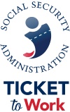 Social Security Administration Ticket to Work program logo.