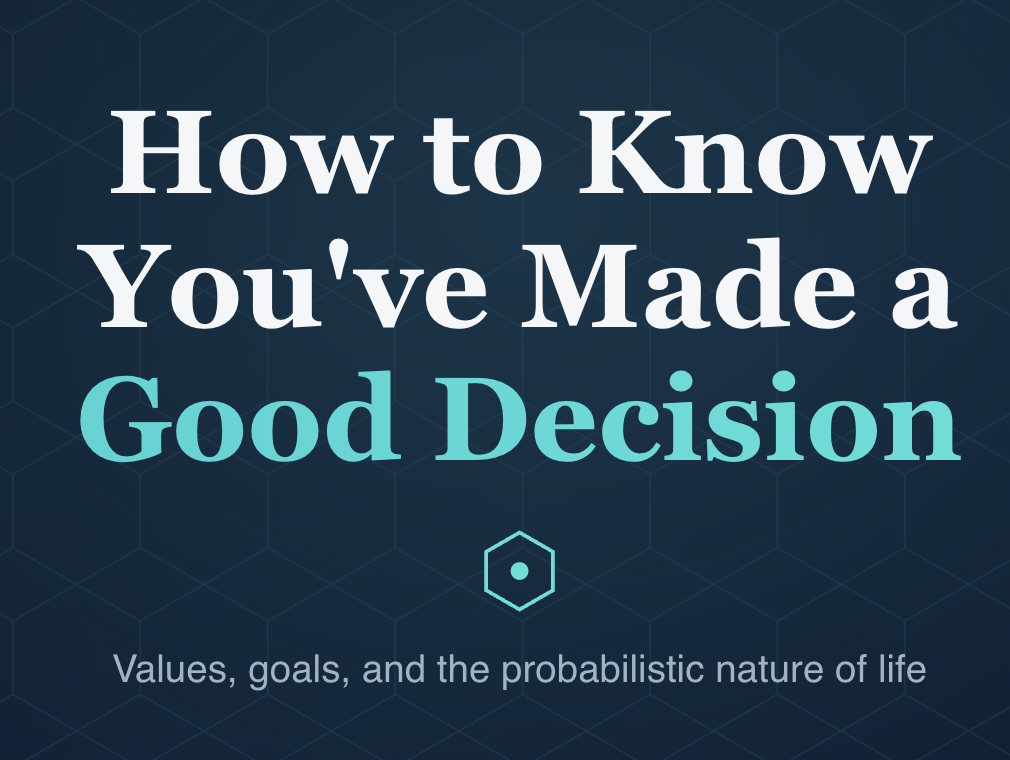 What is a Good Decision? 
