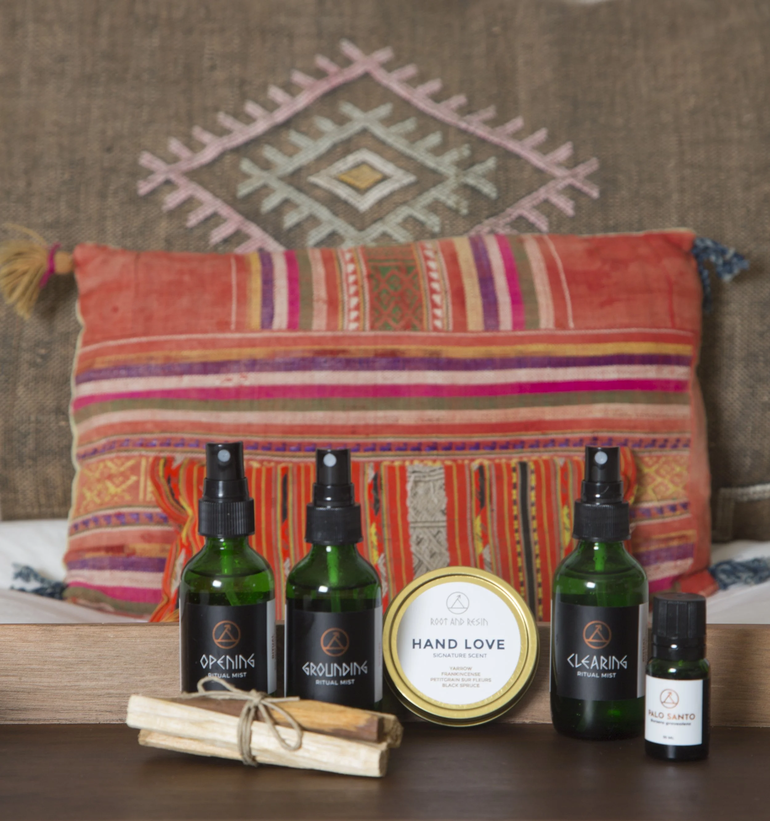 Root & Resin Aromatherapy Product Line at CAM HANDS