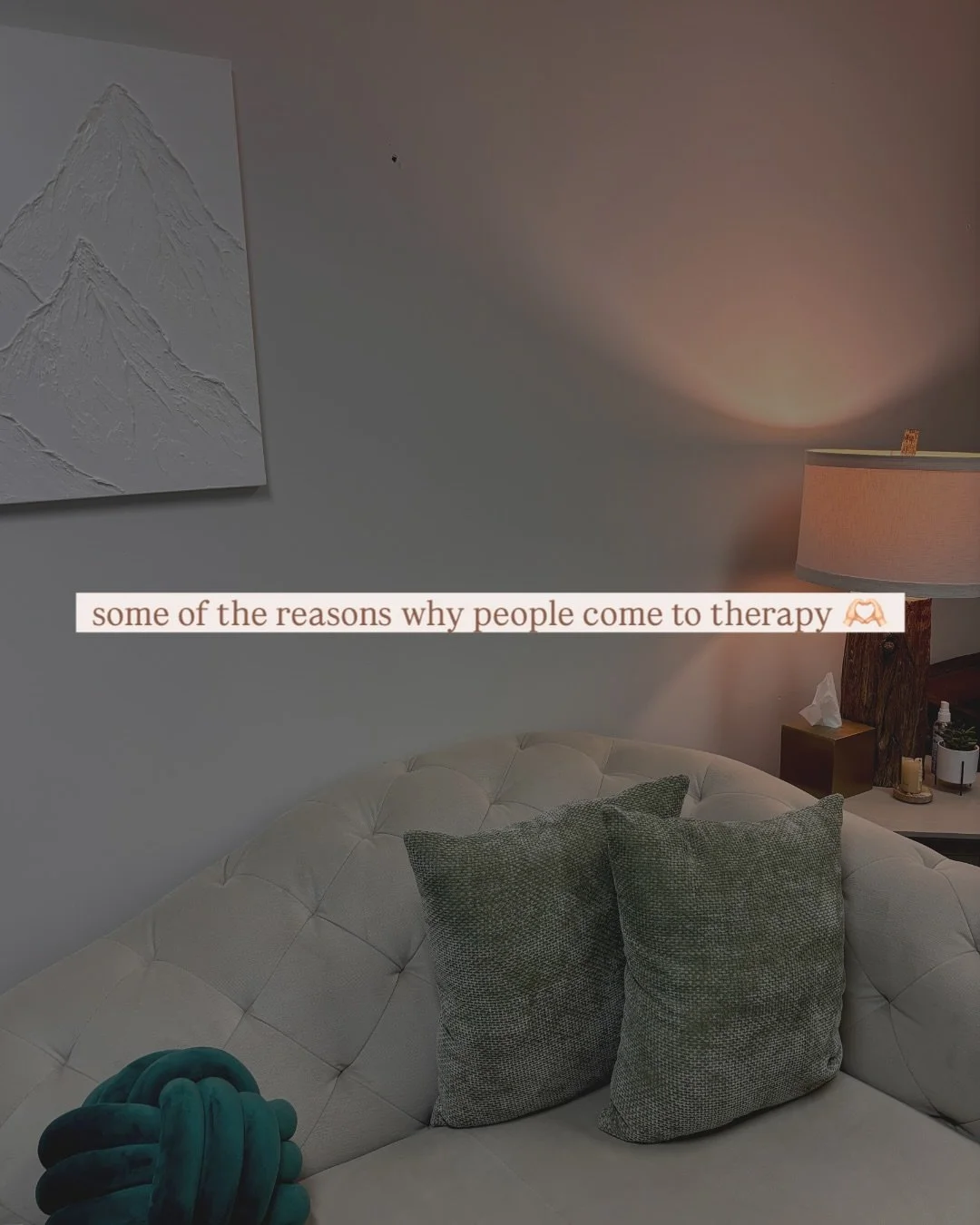 there are a million reasons people come to therapy, but here are a few that often show up for folks. shame, guilt, regret, are all hard to face but freeing when you do🤍

#reels #trendingaudio #trending #viral #therapy #therapyworks #therapistinbc #t