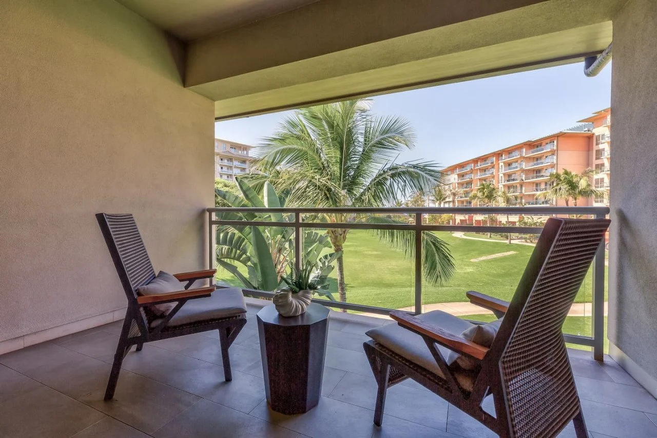 The Ocean-Side Bedroom Suite has its own Lanai.