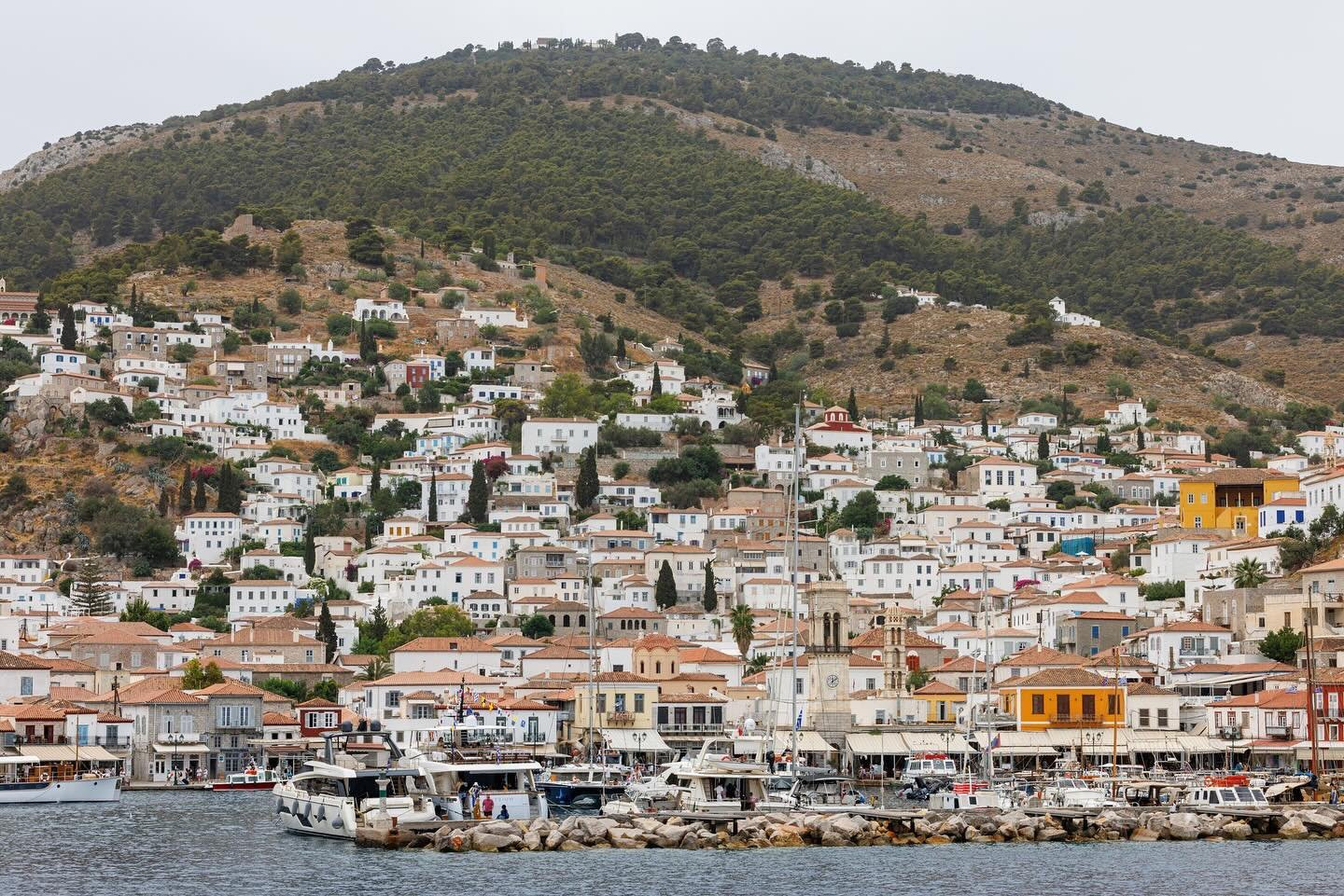 From a dreamlike day spent in Hydra 🇬🇷

Incredible to think that building began in the 15th century on this rugged landscape, with so much well-preserved architecture! No cars in sight&mdash;just donkeys and boats for alternative transport as you n