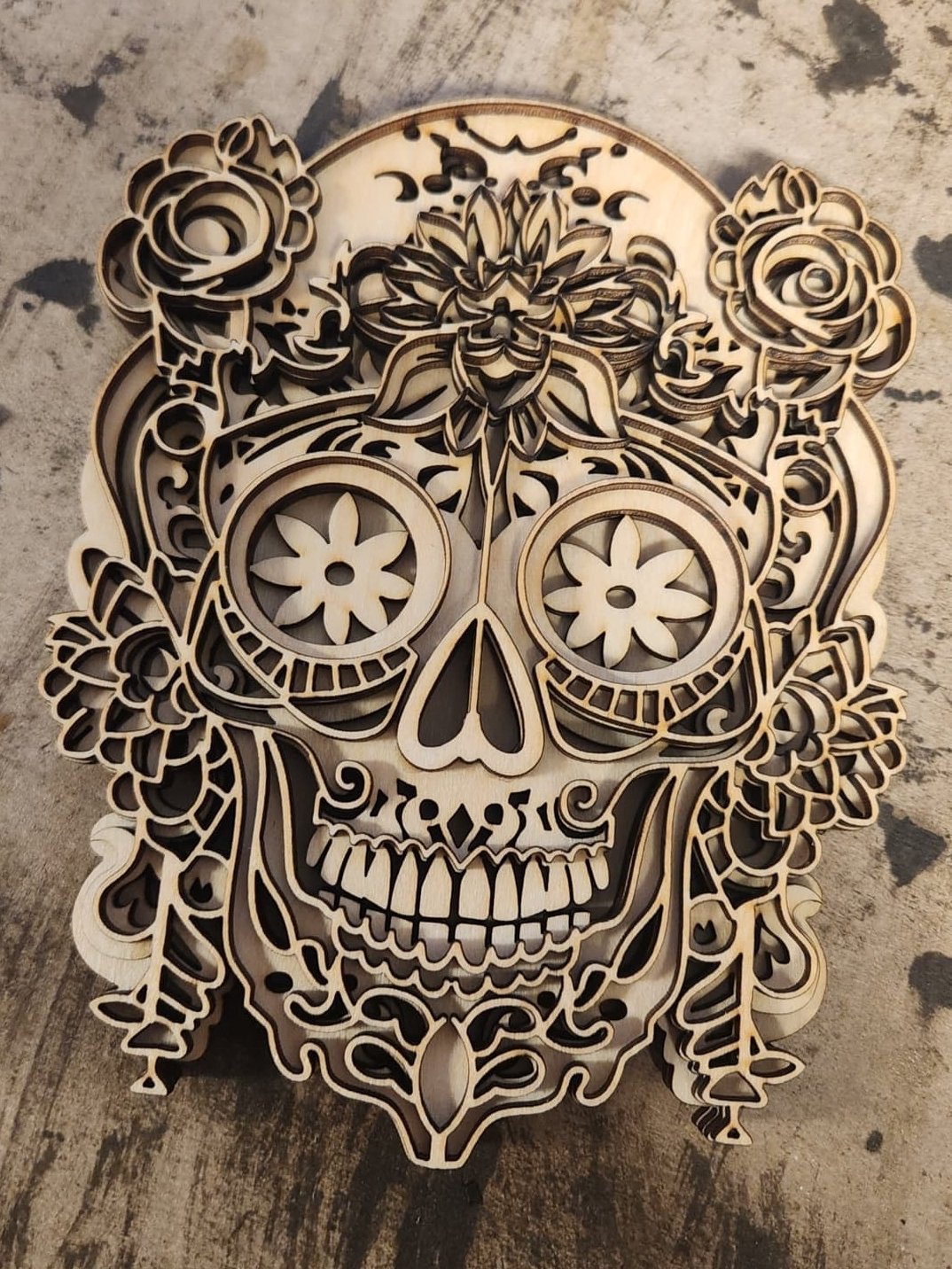Laser cut Sugar Skull