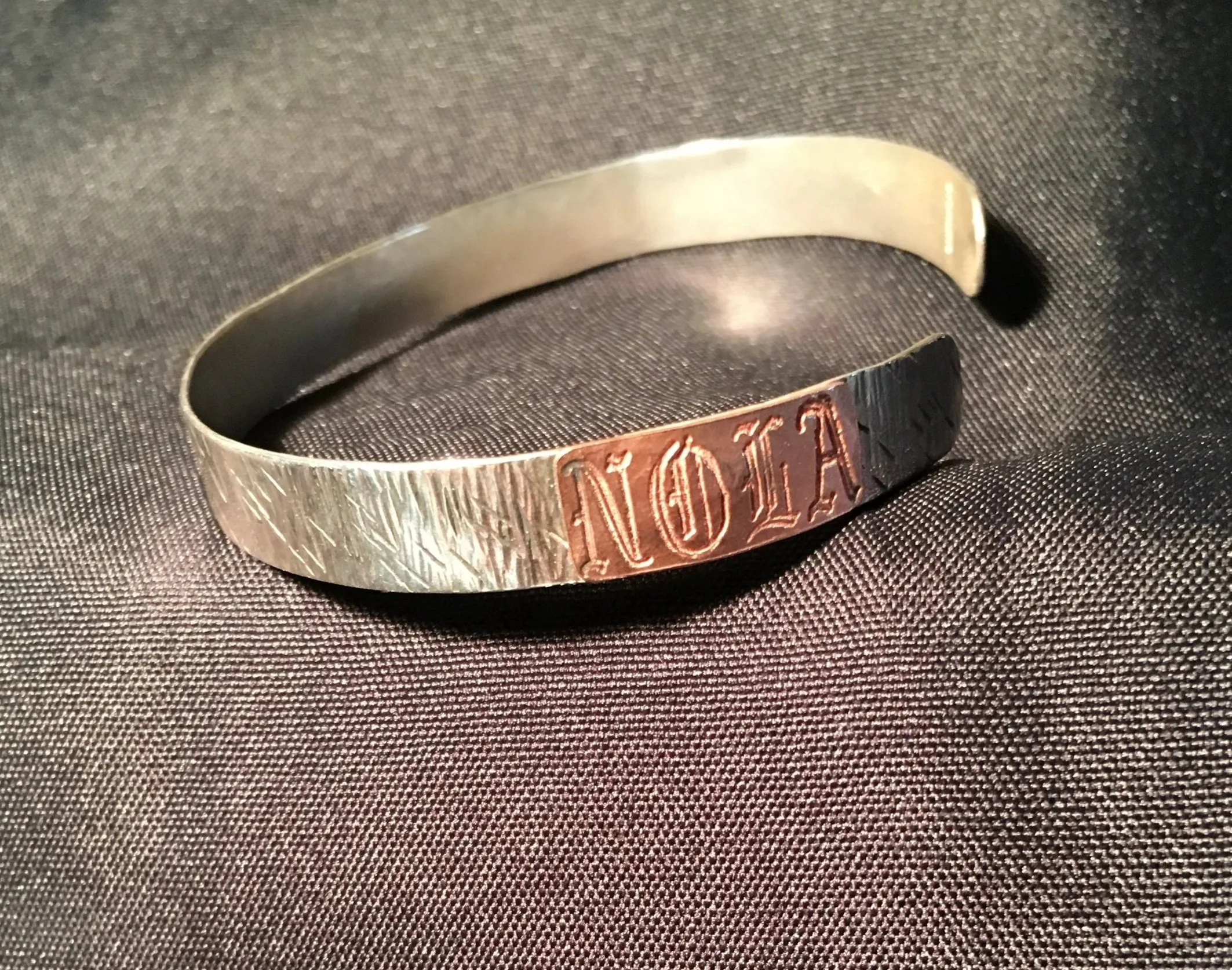 NOLA Hammered Sterling Silver Cuff
