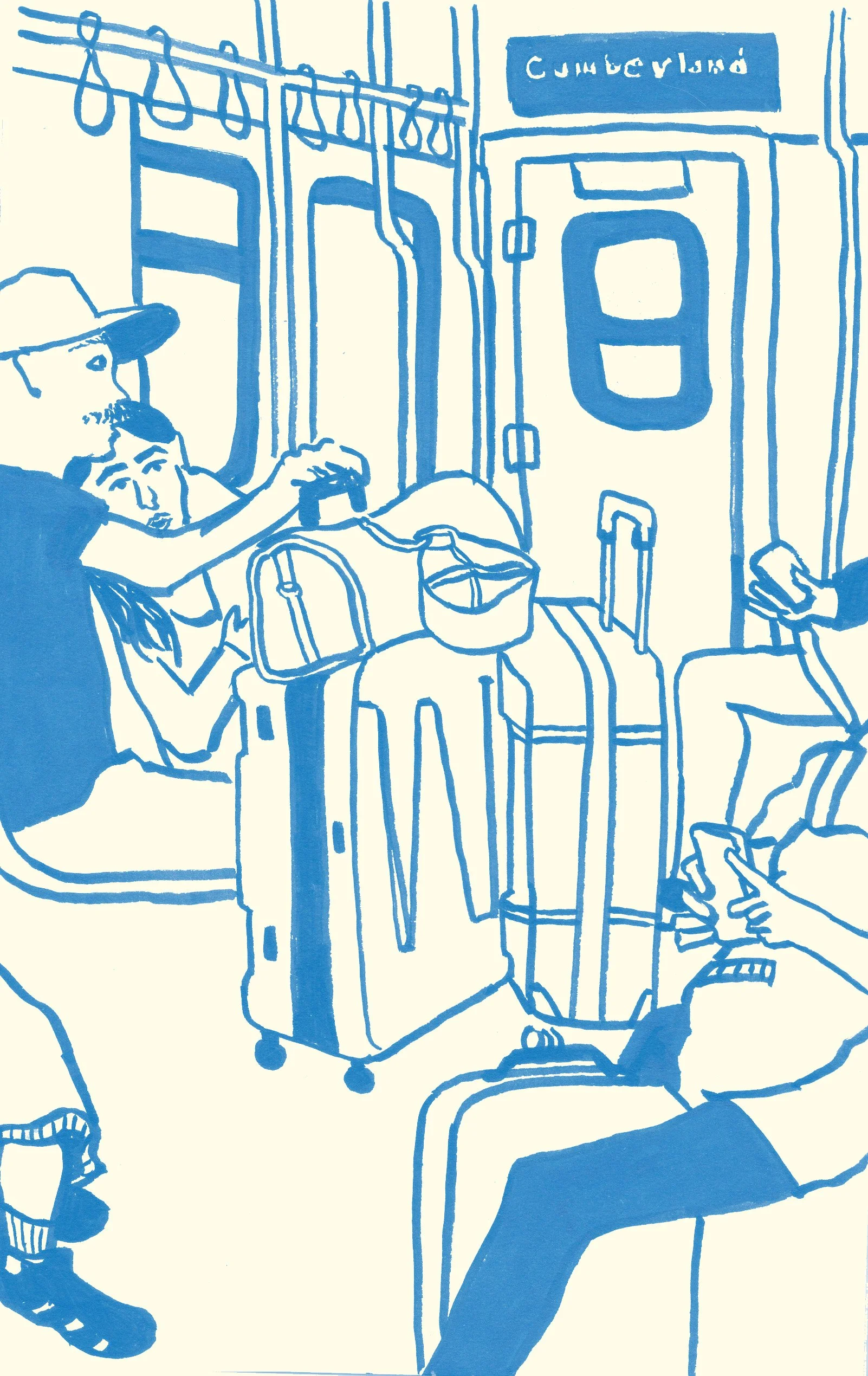 "A Blue Line", Illustrated Series 