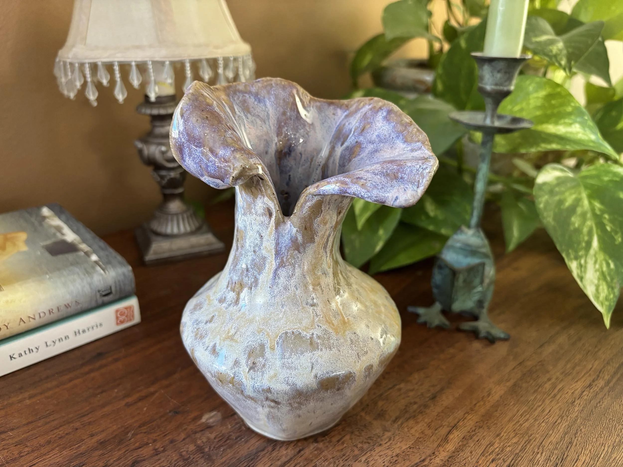 Bud vase - honey gold