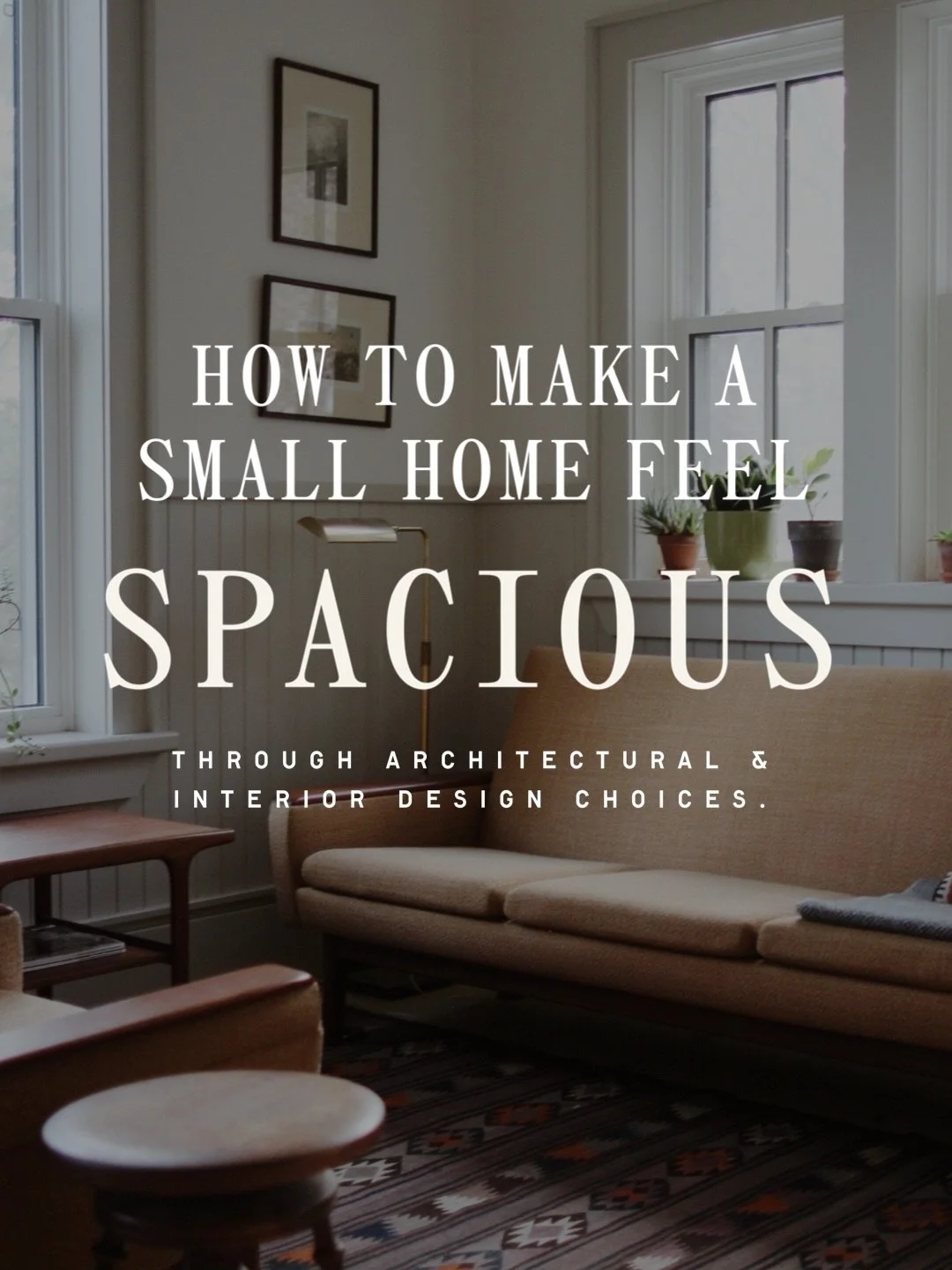 Designing a small home that feels spacious is less about increasing square footage and more about resolving a series of foundational decisions with care. 

In a compact plan, proportion, volume, daylight, and circulation all carry more weight, and mi