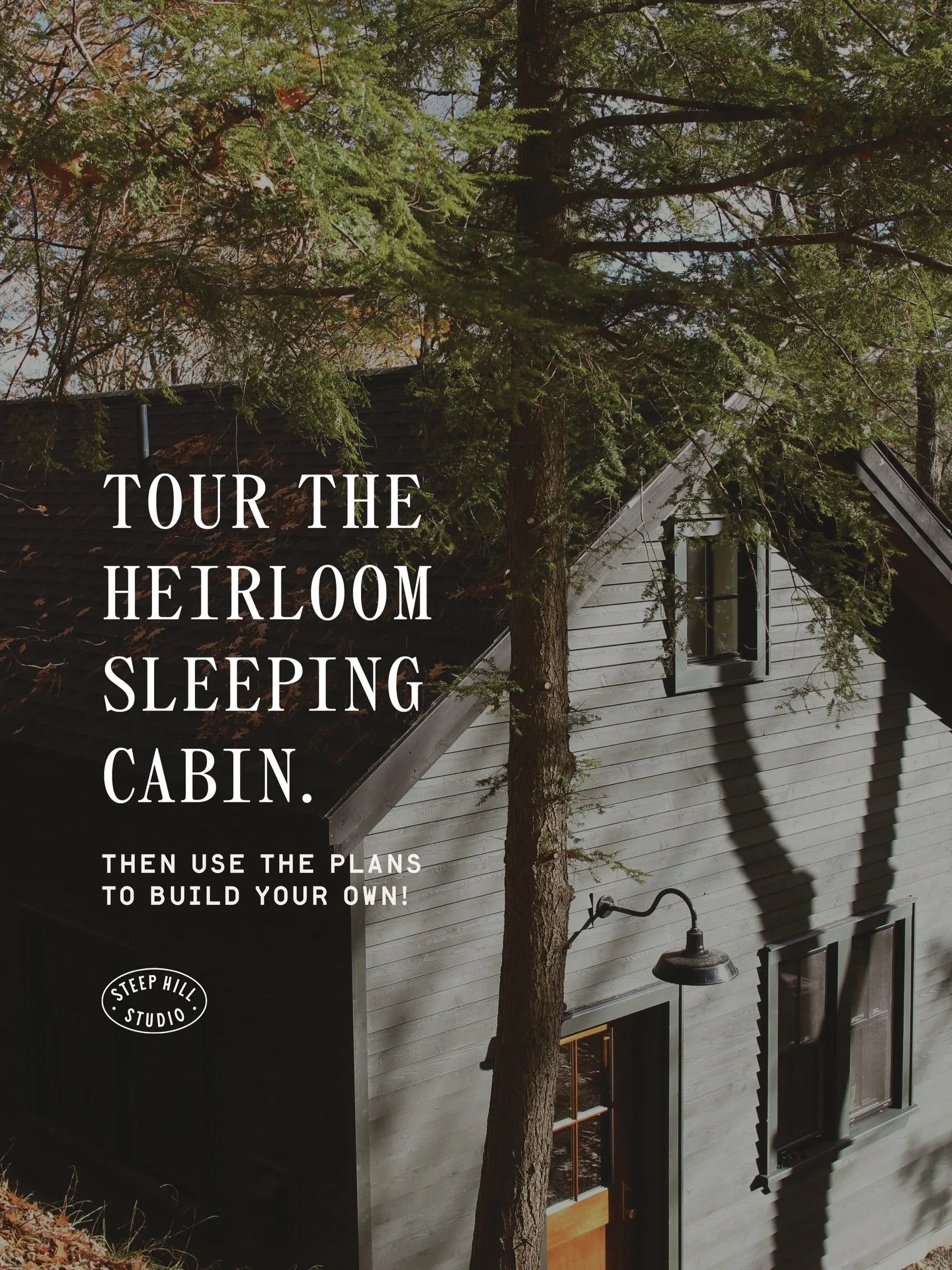 Where are you going in the cabin first?

🏡 Most architectural plans are just a concept but The Heirloom Sleeping Cabin has been built and tested through every season. This means you can build your own with more confidence and fewer questions. 

📒 E