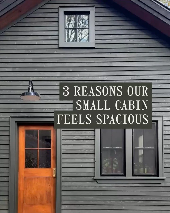 🏡 It only takes a few architectural design choices to change the entire experience of a small home or cabin. These are just 3 of the many we incorporated into The Heirloom Sleeping Cabin. 

We spent a lot of time planning The Heirloom Sleeping Cabin