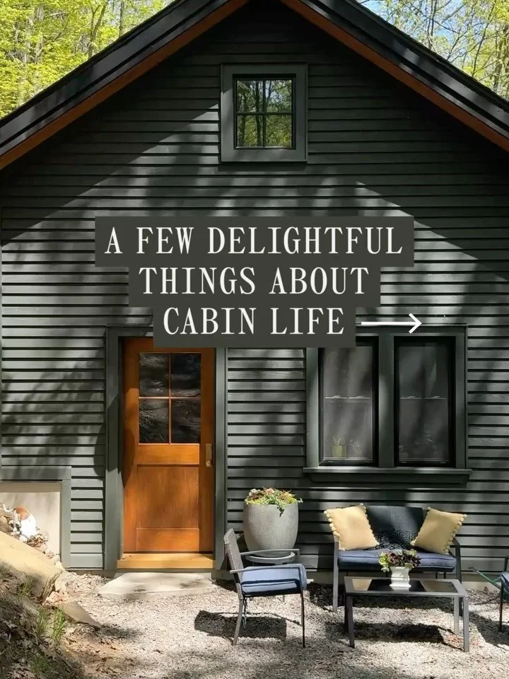 In a small home or cabin, every detail has a big impact on the experience. 

Layout, proportions, rooflines, window placement, trim style, colour, materials, and about one thousand other details, all play an important role in how life is lived in the