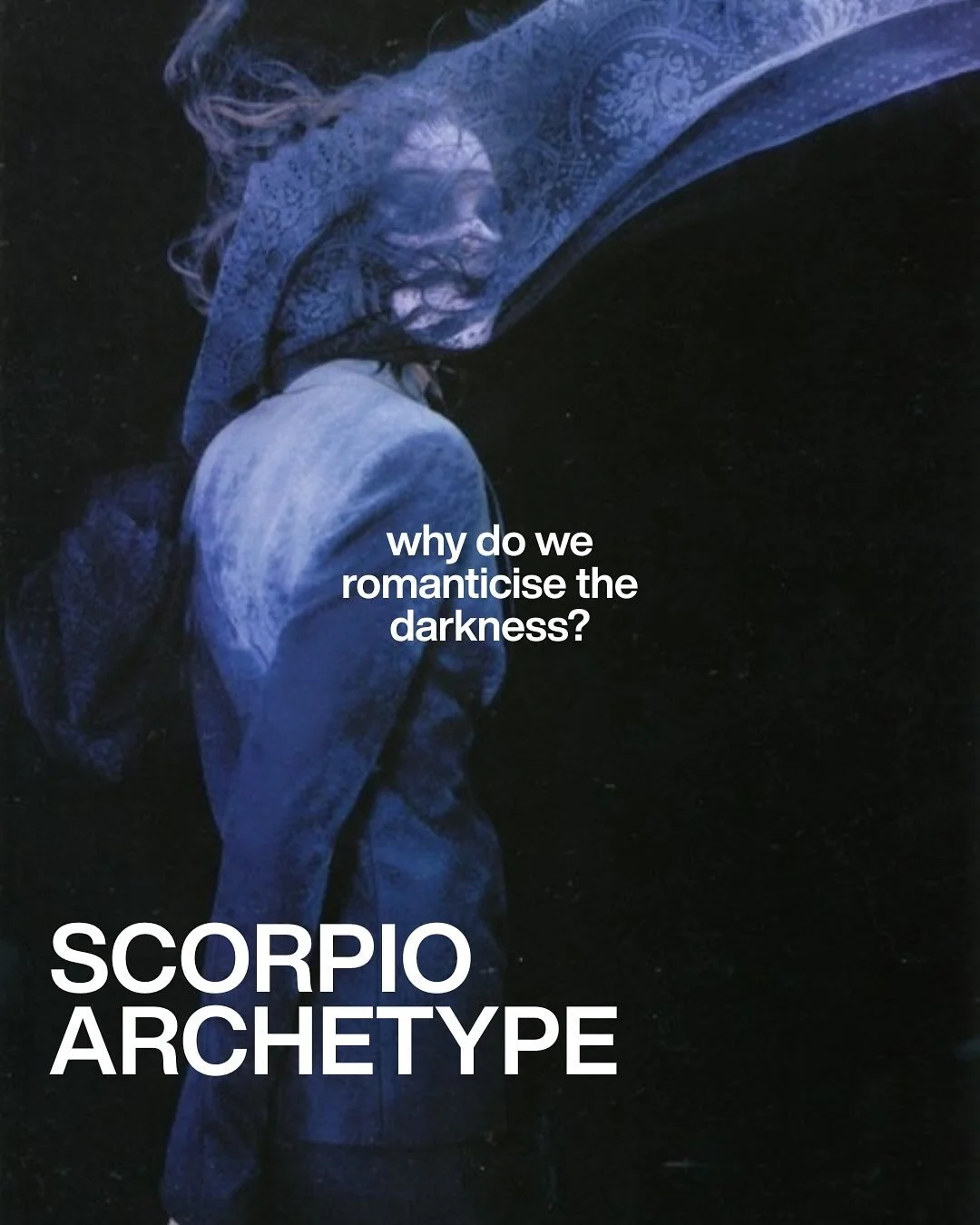 A short reflection on Scorpio as we&rsquo;re moving through this season.

This weekend I&rsquo;m going into the darkness - literal darkness during a dark retreat. After a whole year of moving, doing, creating, engaging, I feel called to completely pa