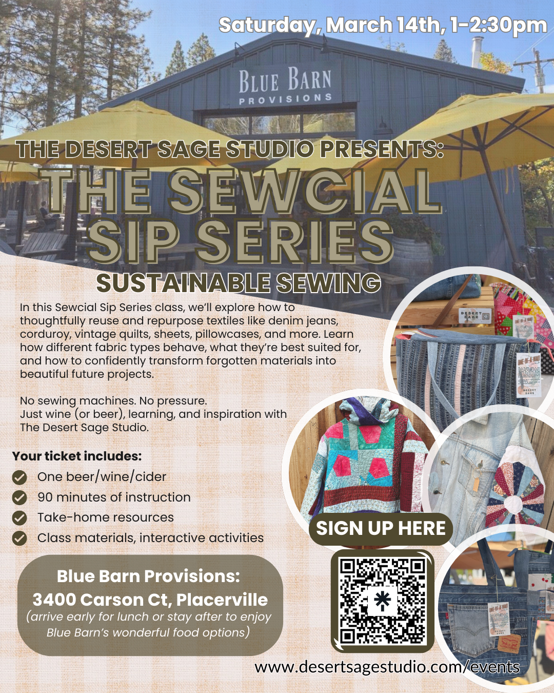 Sewcial Sip (March 14, Blue Barn Provisions)