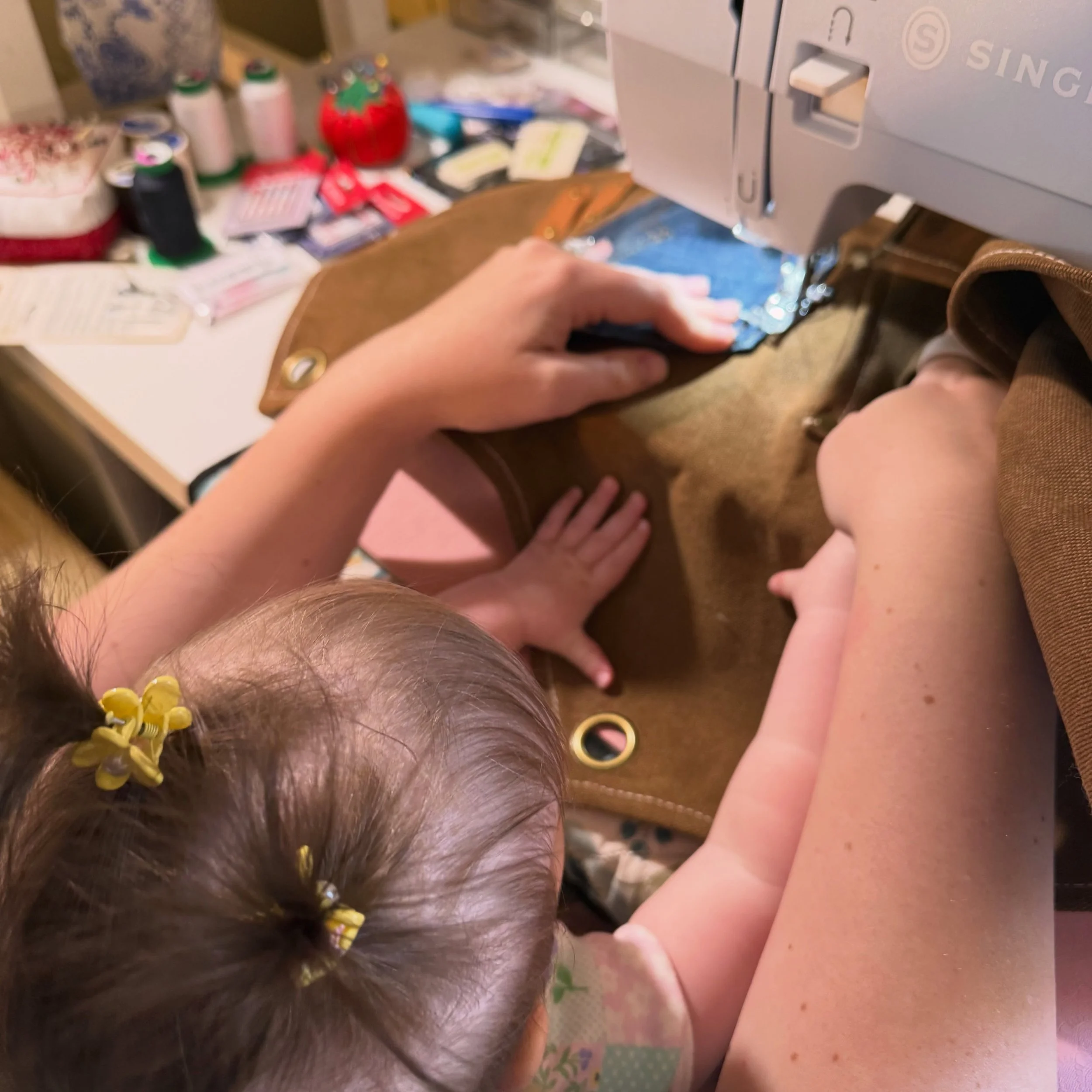 For generations, sewing was passed from mother to daughter at kitchen tables, in quiet living rooms, and beside humming sewing machines.
Not just patterns and stitches &mdash; but patience, creativity, resilience, and love. 🤍

Mothers have always be