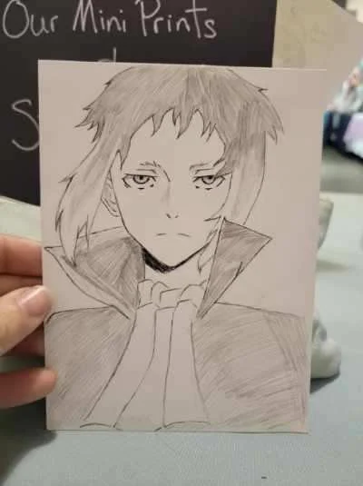 Akutagawa from Bungo Stray Dogs Sketch Commission