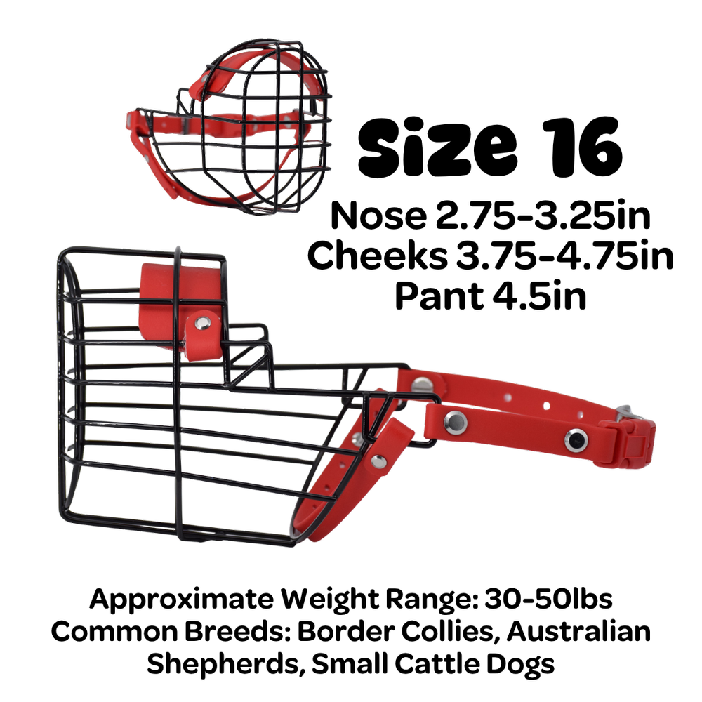 Size 16 Standard Muzzle — Big Snoof Dog Gear