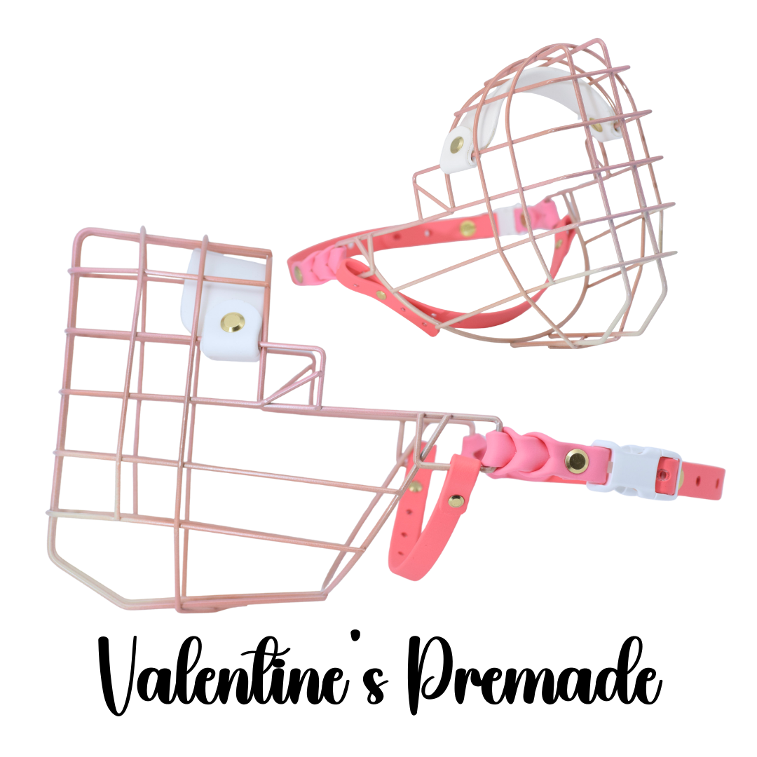 "Sweet Peach" Size 21 Premade Powder Coated Muzzle