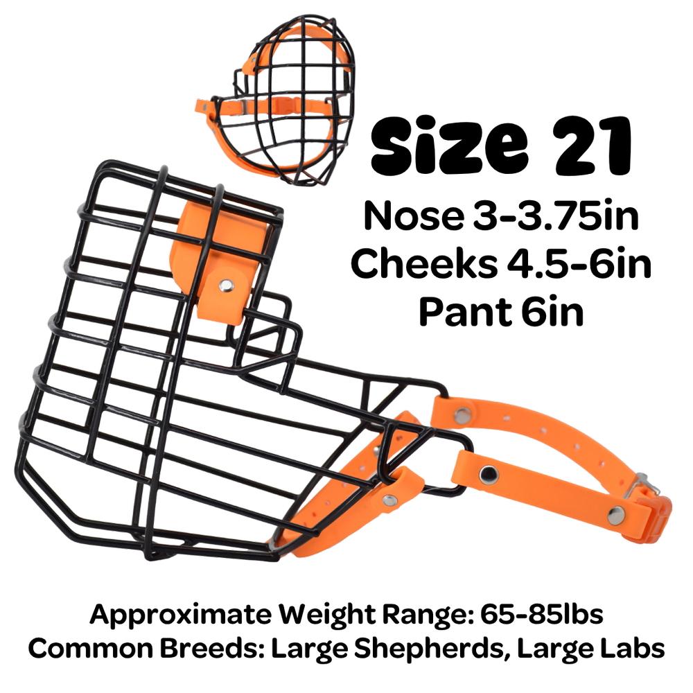 doggy② Size 21 Standard Muzzle — Big Snoof Dog Gear