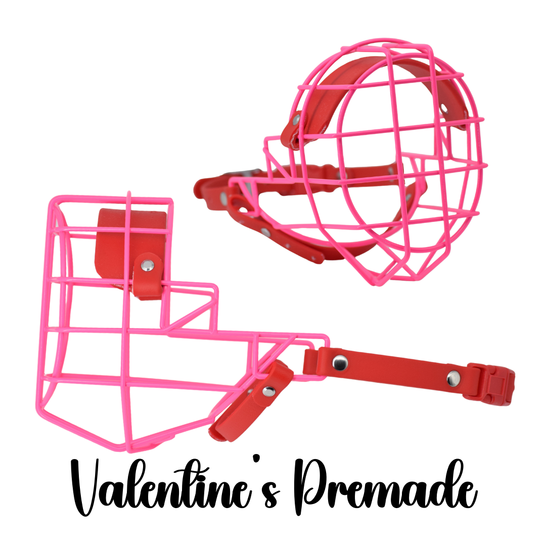 "Sweet Cherry" Size 24 Premade Powder Coated Muzzle