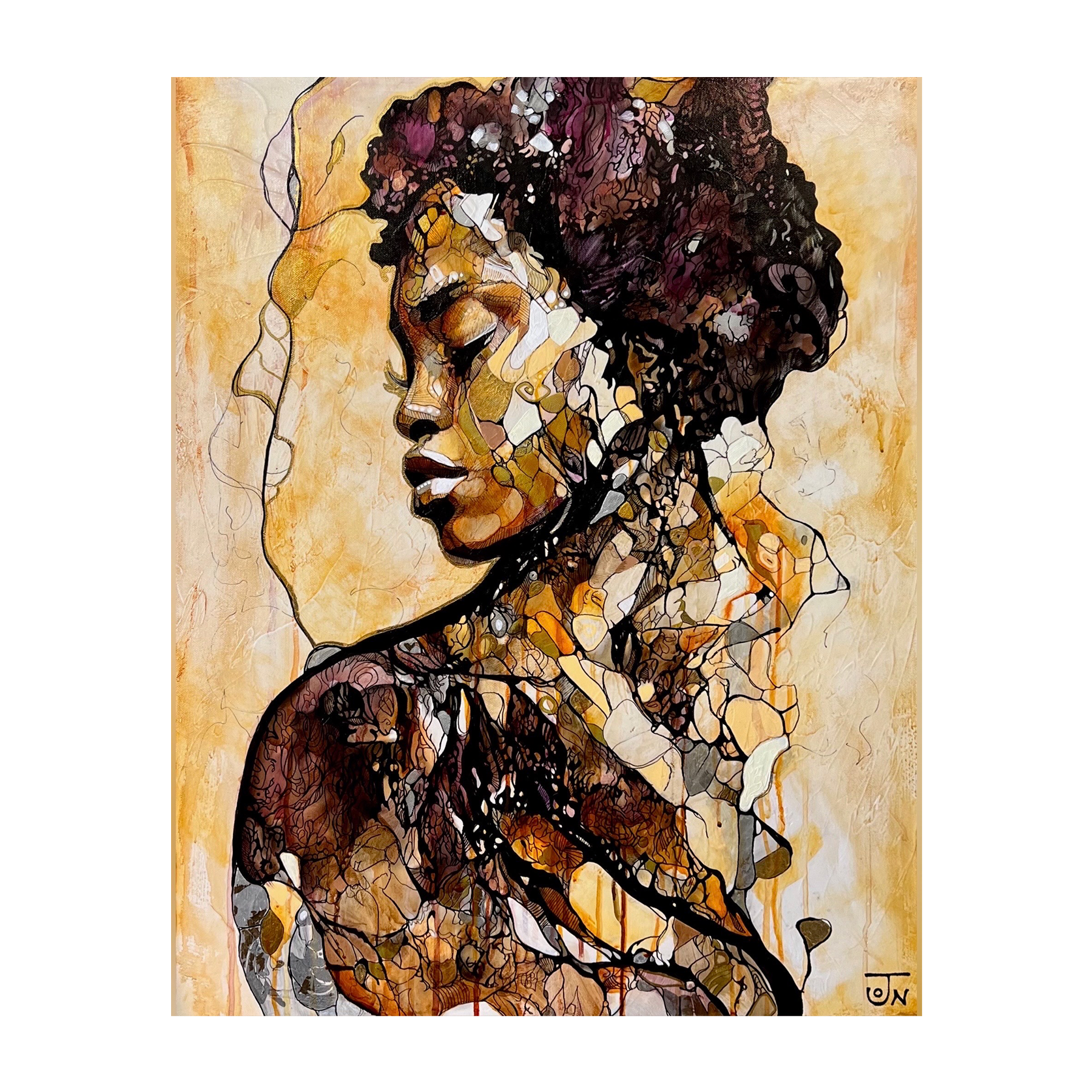 “Wrapped in Her Golden Reflection”