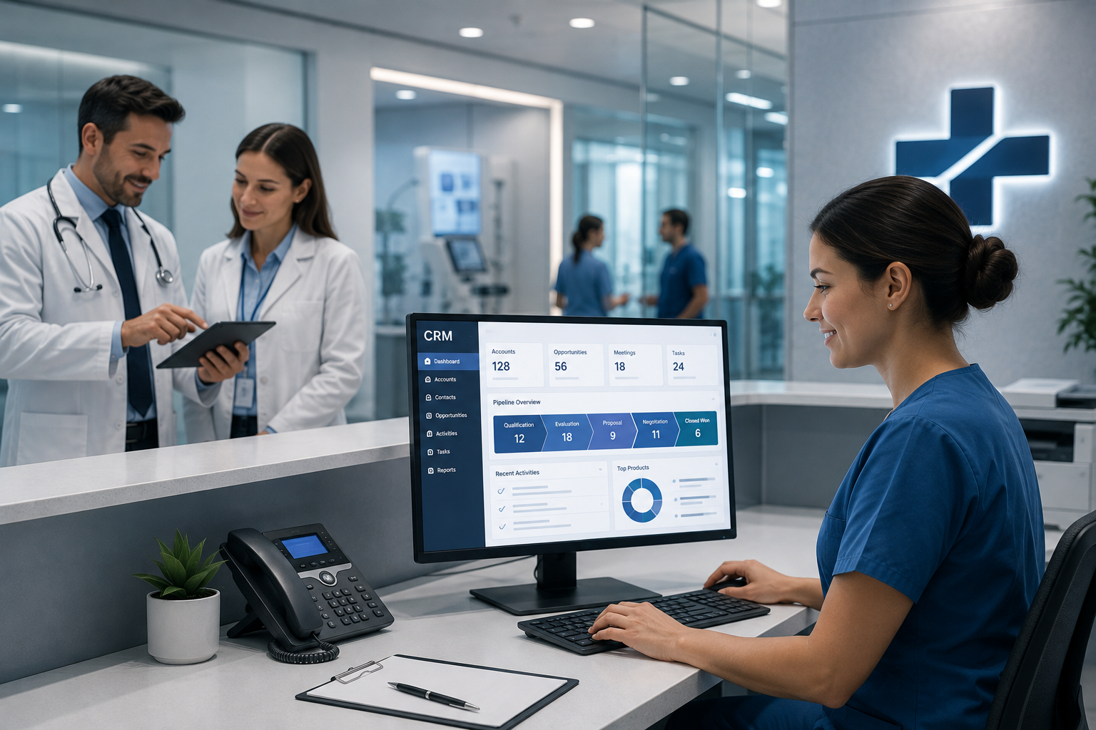 How a Specialized Medical Device CRM Shortens Hospital Sales Cycles