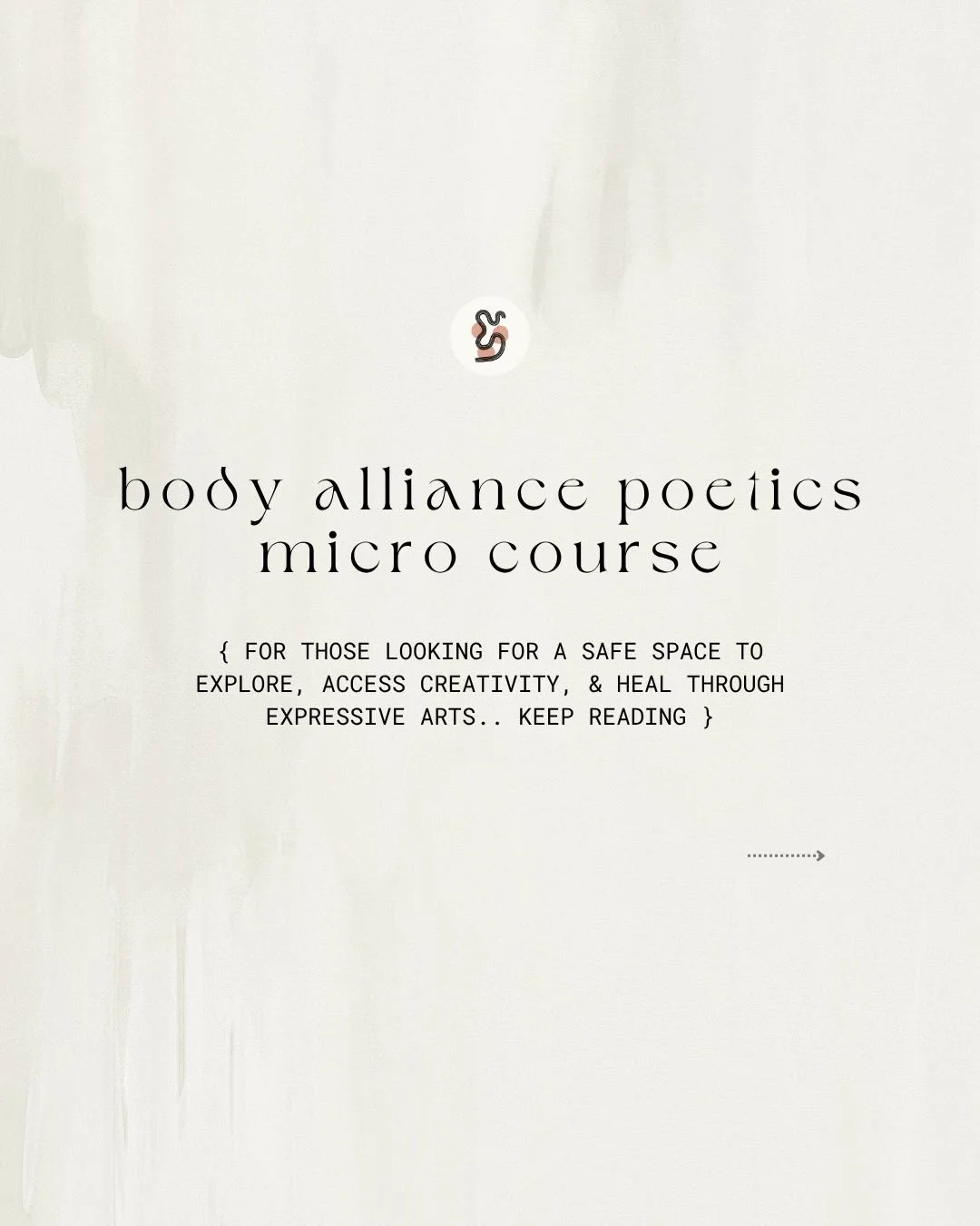 an experimental, practice-based micro course exploring somatic healing, trauma&rsquo;s impact on creativity, &amp; expressive arts writing prompts to unlock the stories your body is waiting to tell ✨

access &amp; start practicing immediately for $27