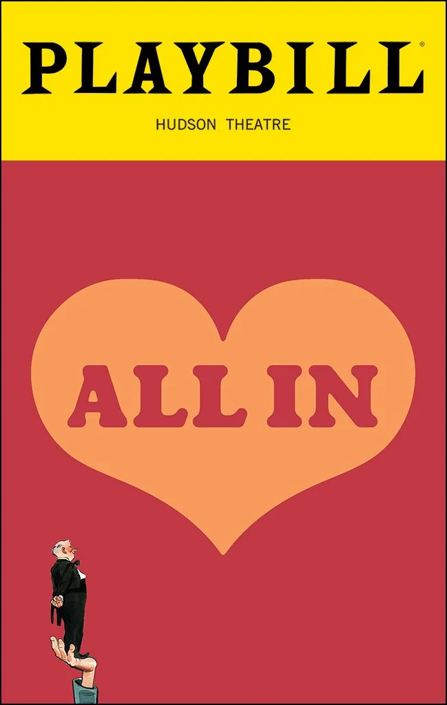 Playbill of All In at the Hudson Theatre