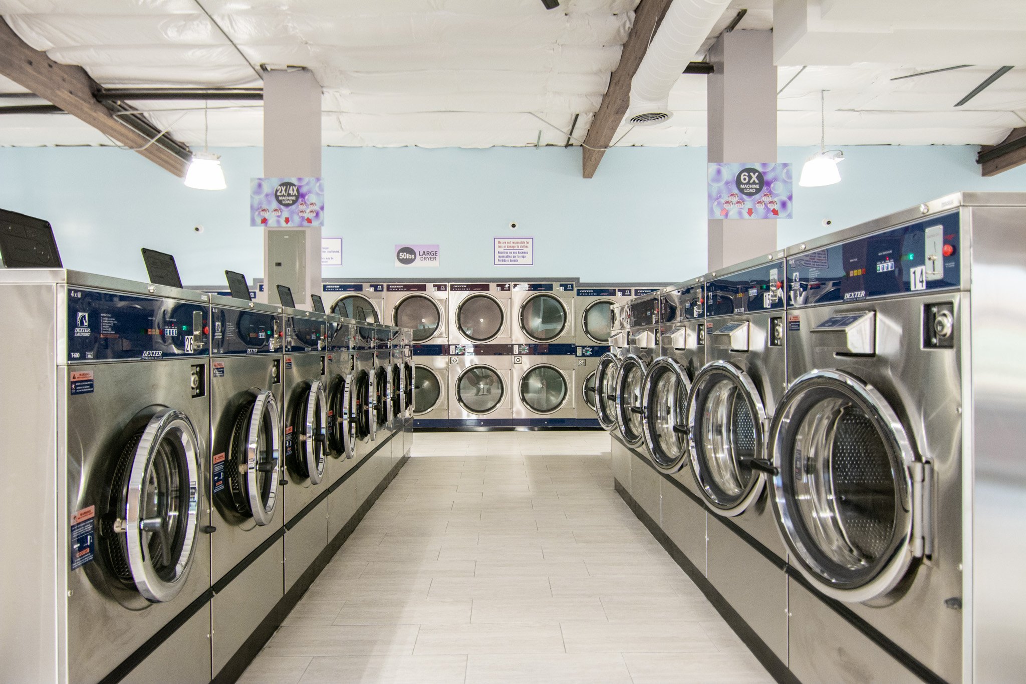 You'll be able to wash and dry your laundry in record time.