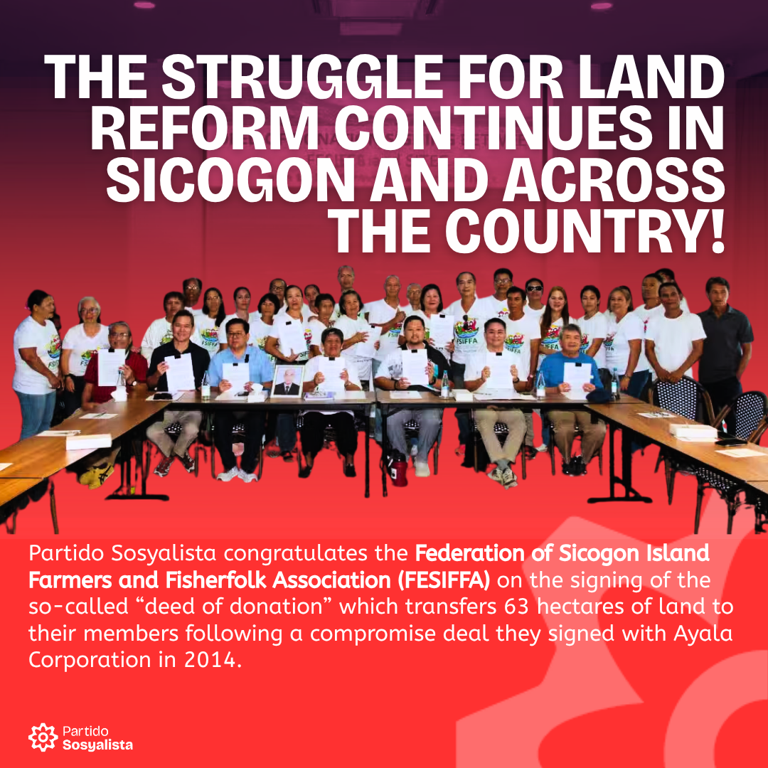 The struggle for land reform continues in Sicogon and across the country