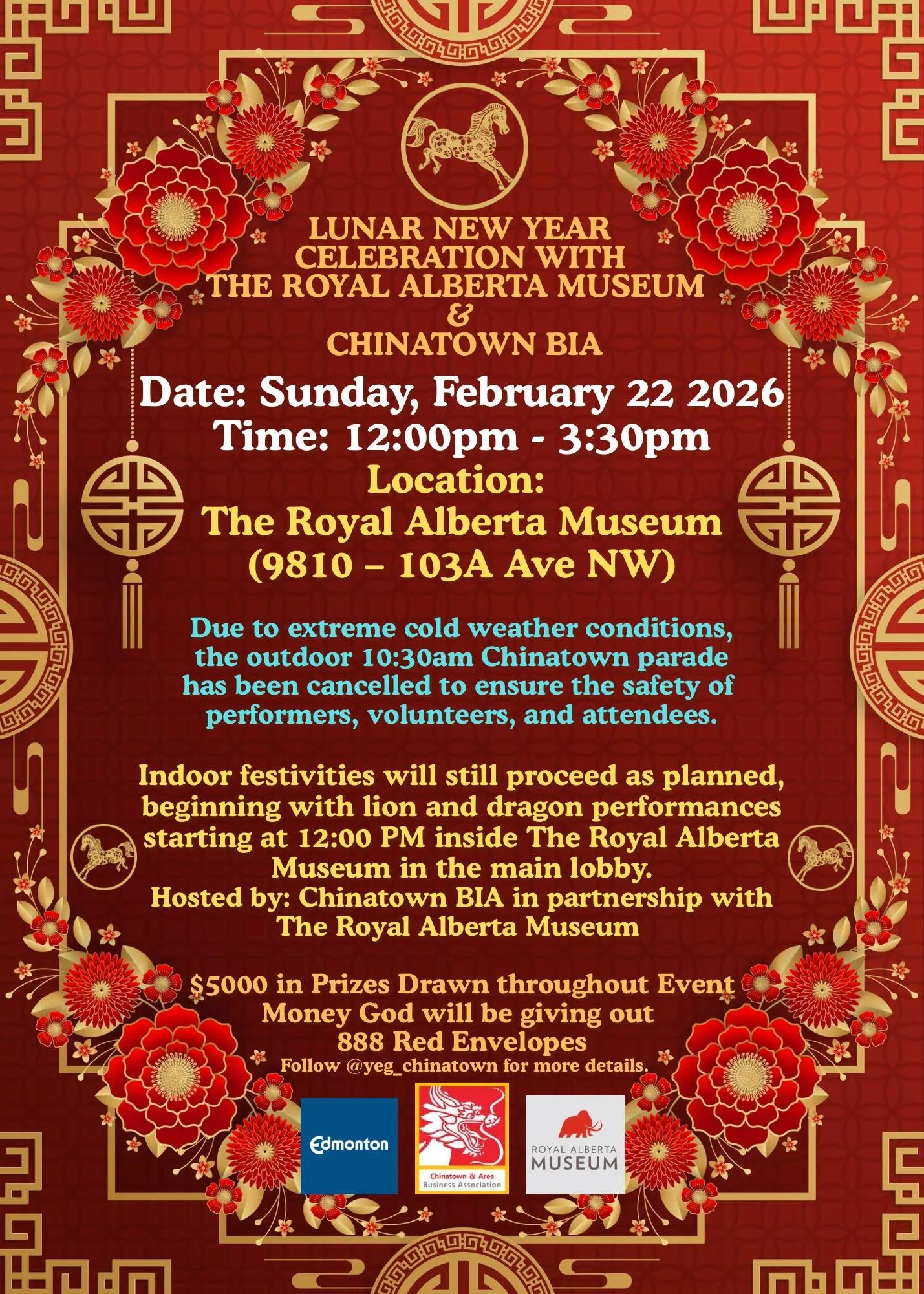 Celebrate Lunar New Year with Chinatown BIA and the Royal Alberta Museum