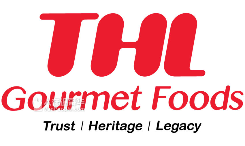 The THL Gourmet Foods logo in red and black text.