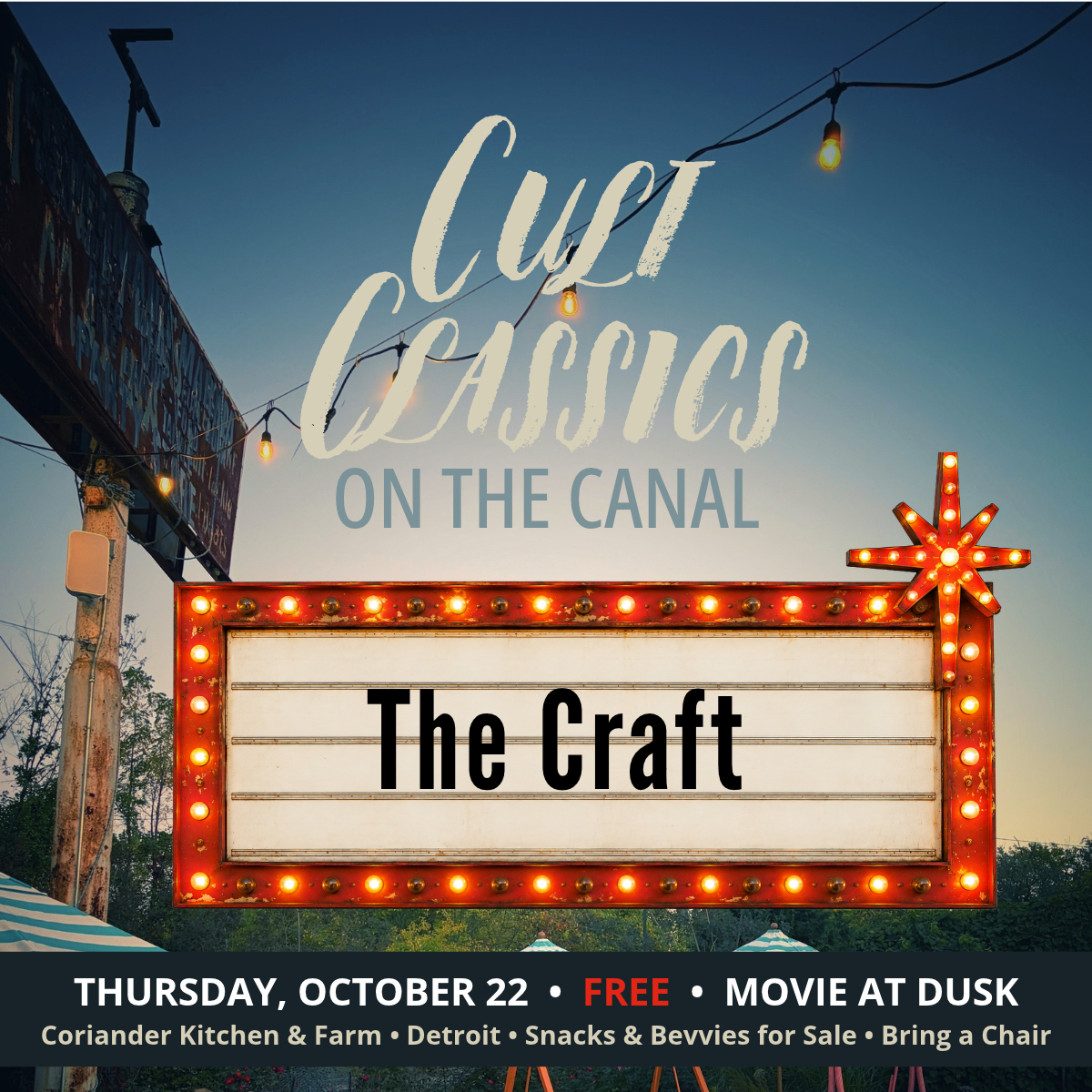 Cult Classics on the Canal: The Craft