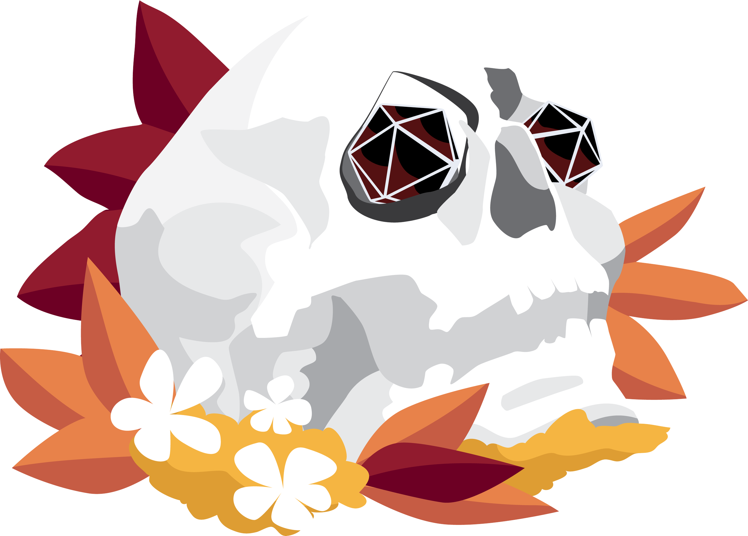Skull with Dice Halloween Colors.png