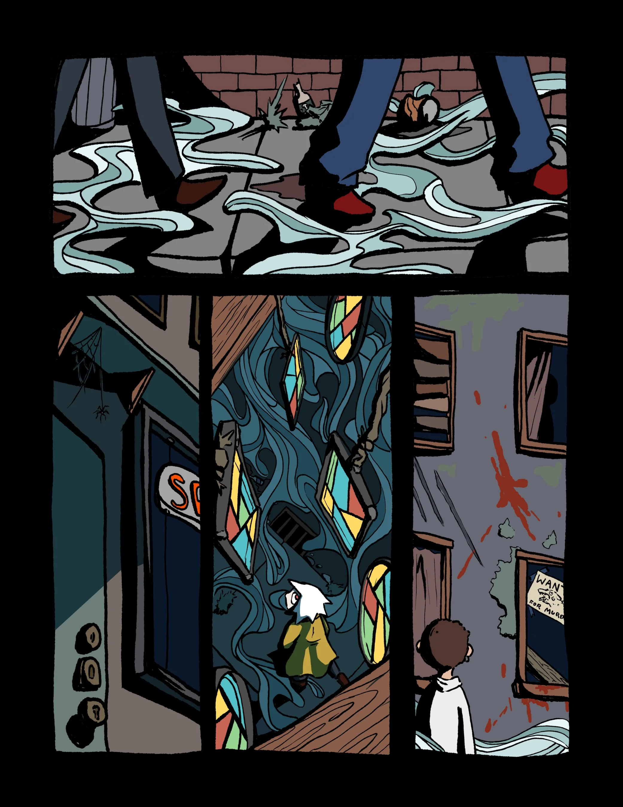 I make a lot of test pages for comics to see how I like techniques.