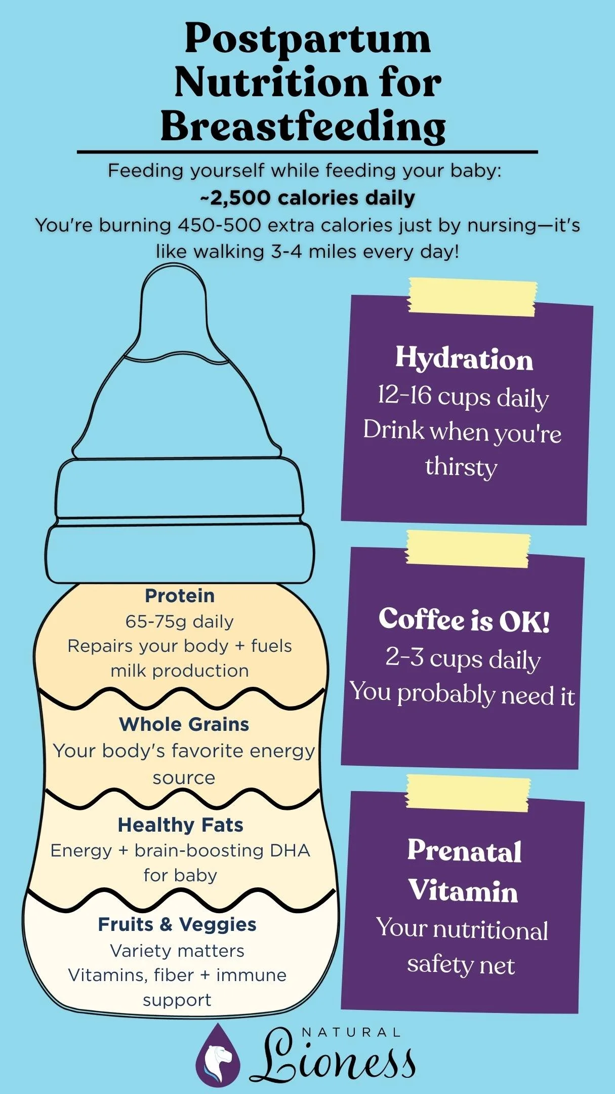Postpartum nutrition plate for breastfeeding energy