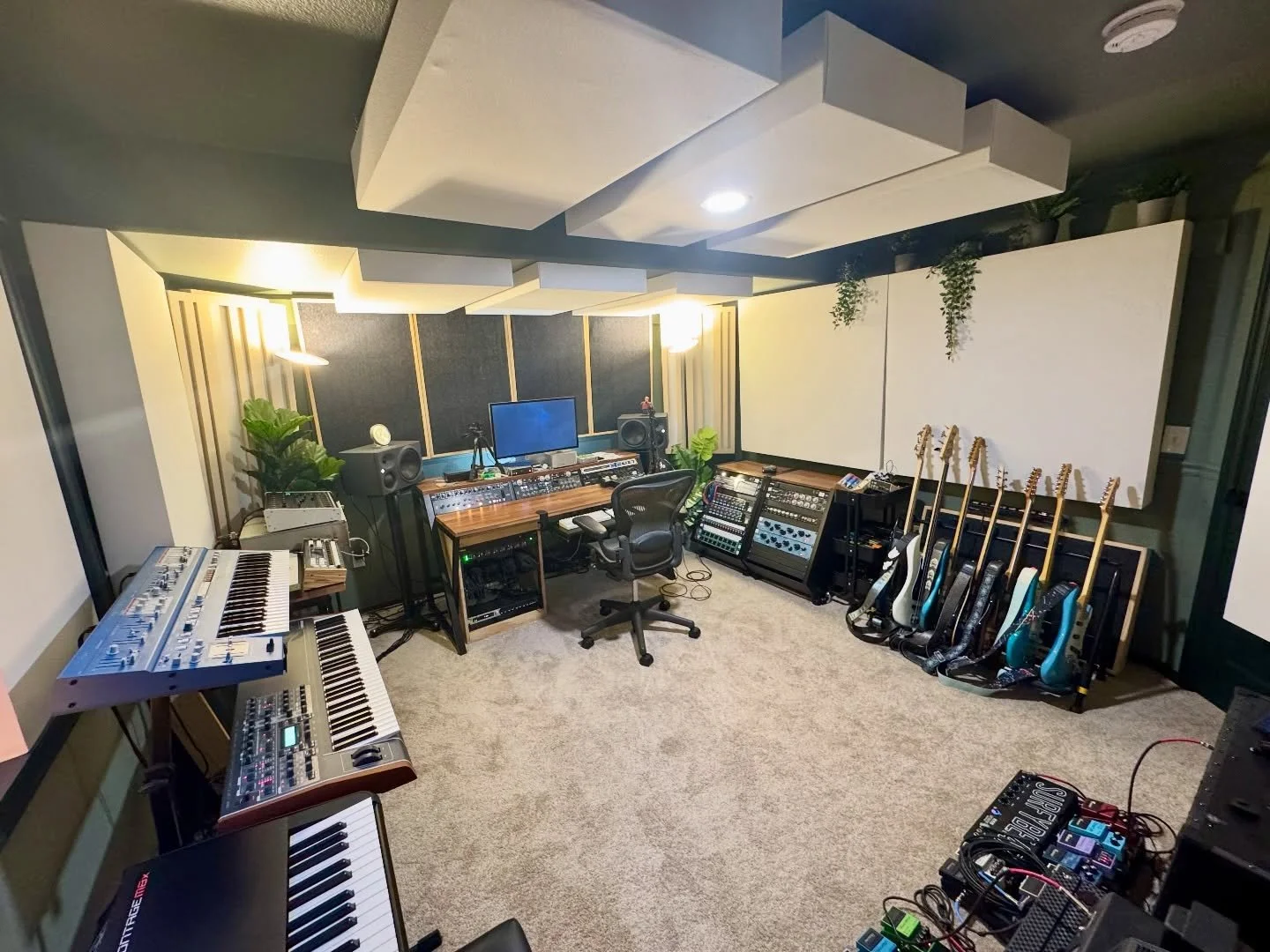 Freshened up with some new paint and additional acoustic treatment from @musiccityacoustics.